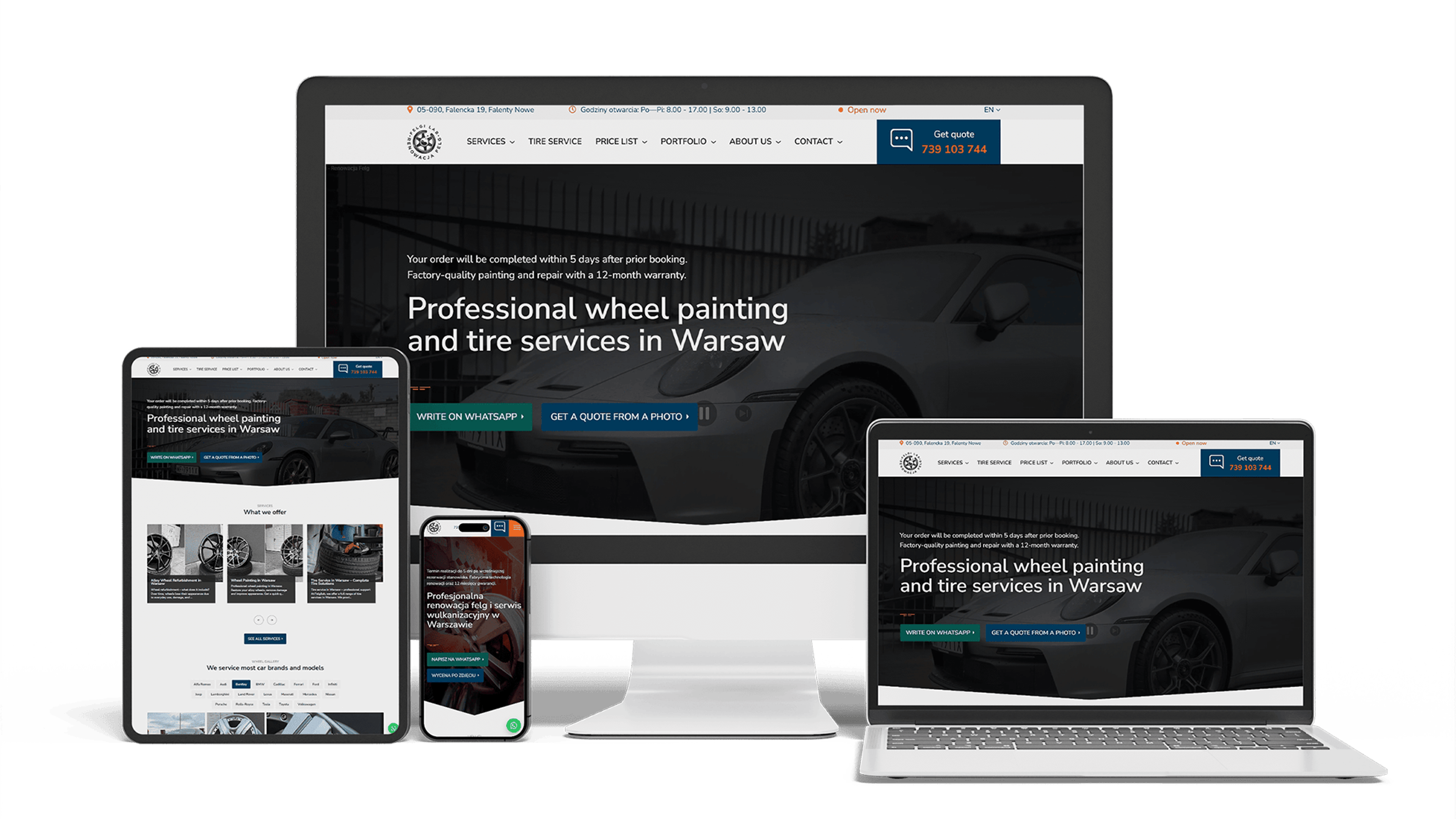 Полная переработка сайта на WordPress для компании по реставрации дисков