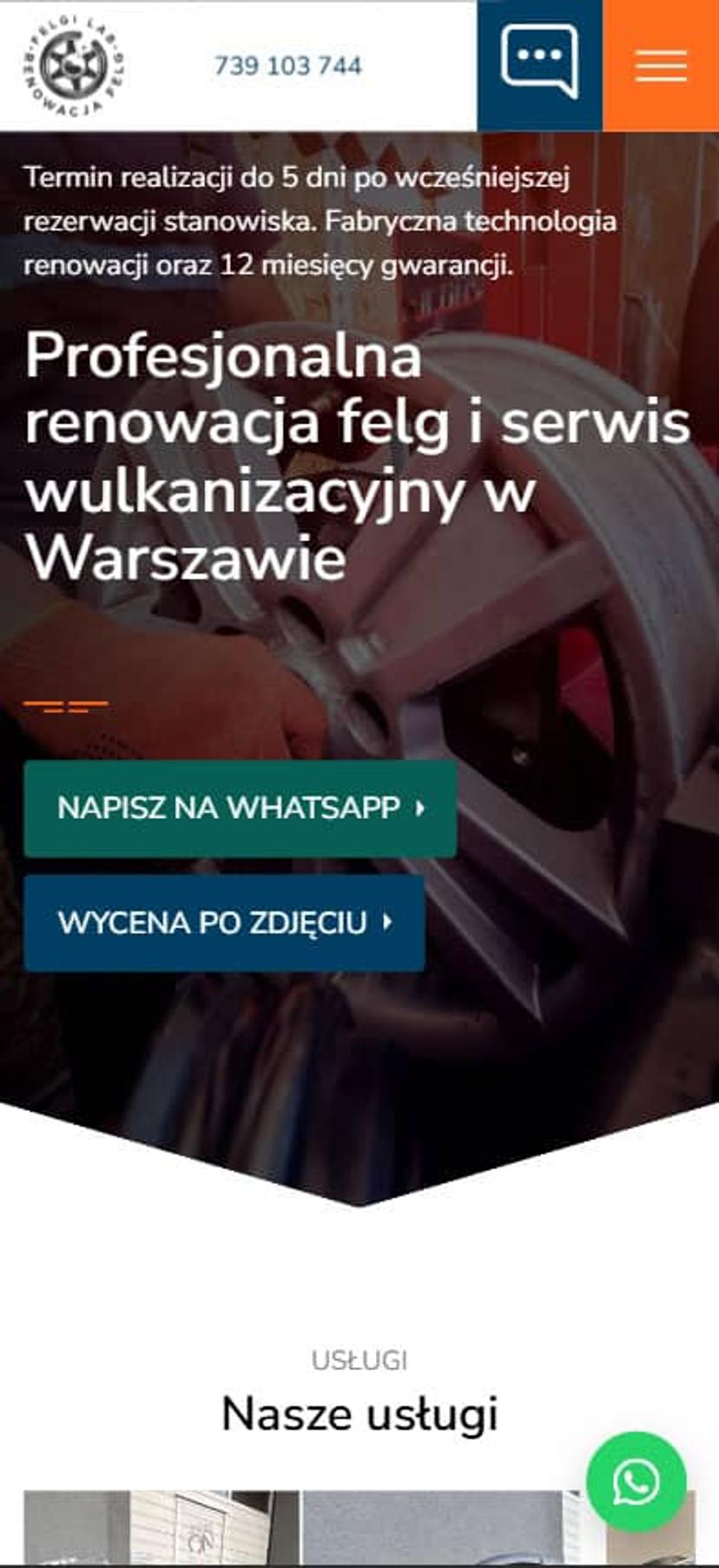 Pełne doświadczenie — łącznie z formularzem ze zdjęciami — przebudowane tak, by bezbłędnie działać na telefonie, skąd przychodzi większość odwiedzających.