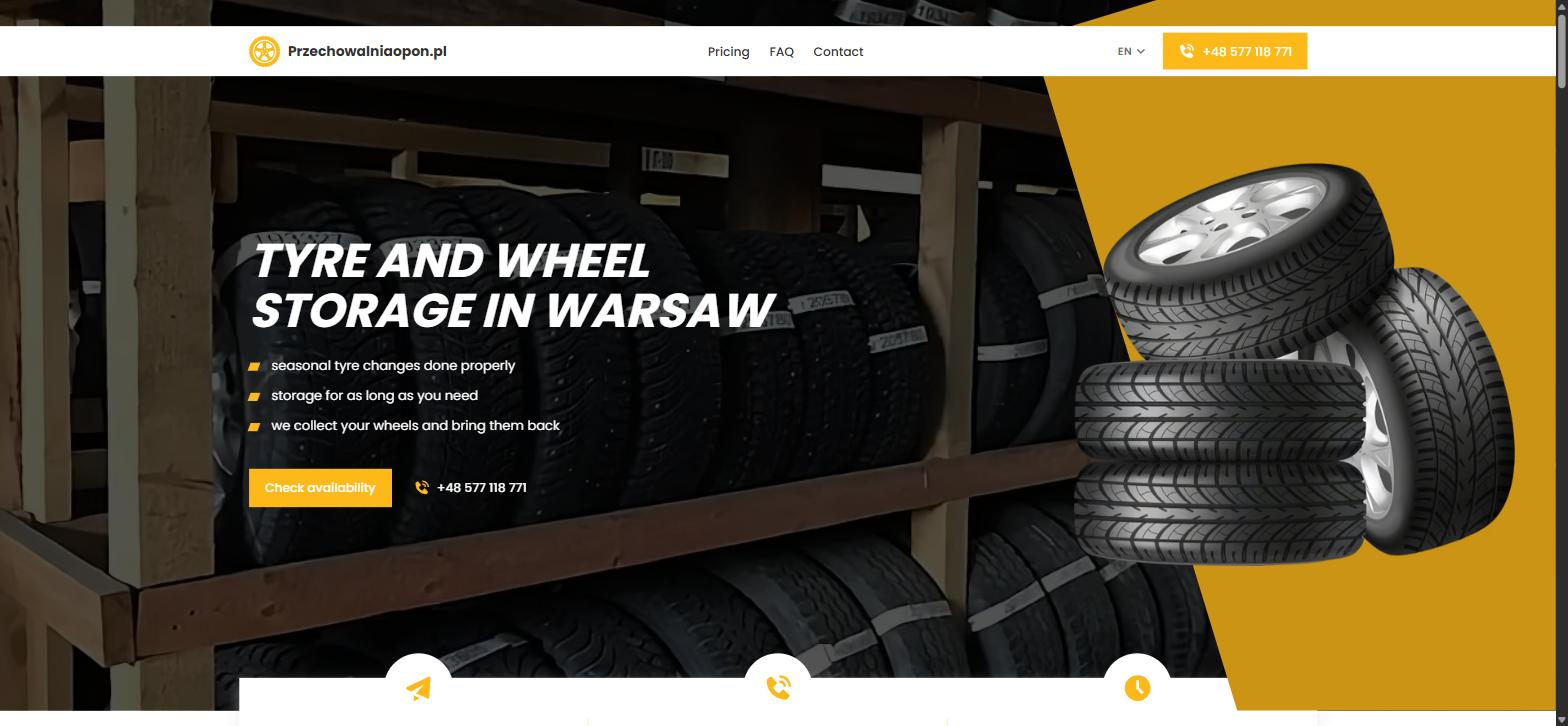 English version of the wheel storage site