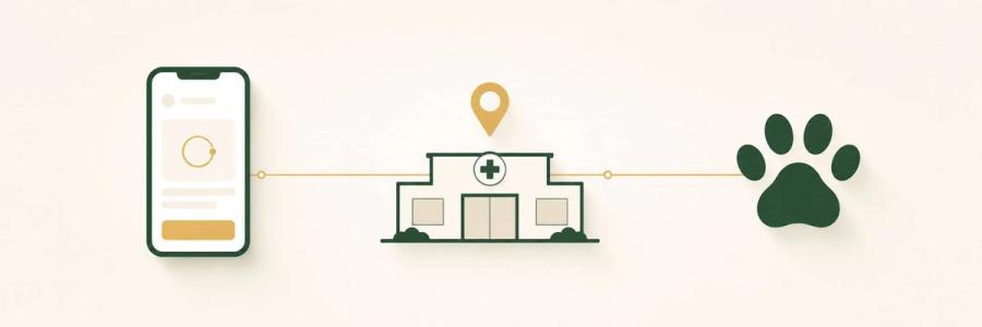 Veterinary clinic websites built for the moment someone is worried