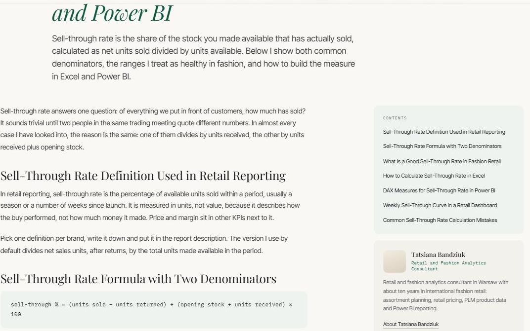 Article opening with a direct answer, followed by a table of contents and an author block