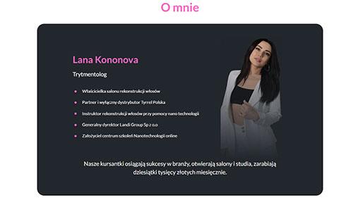 Разработка лендинга для салона красоты