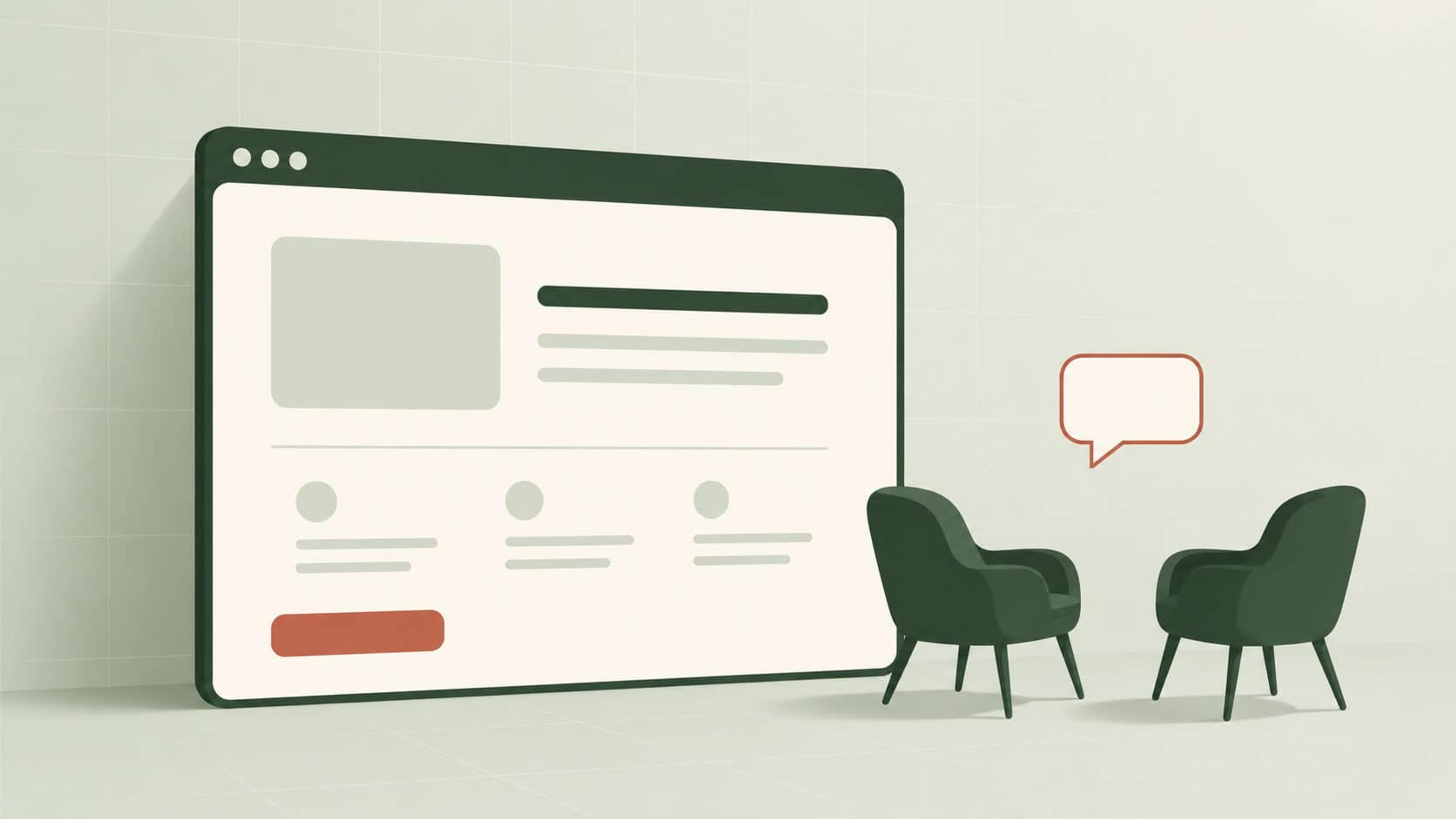 Therapist website showing the approach and a consultation booking form