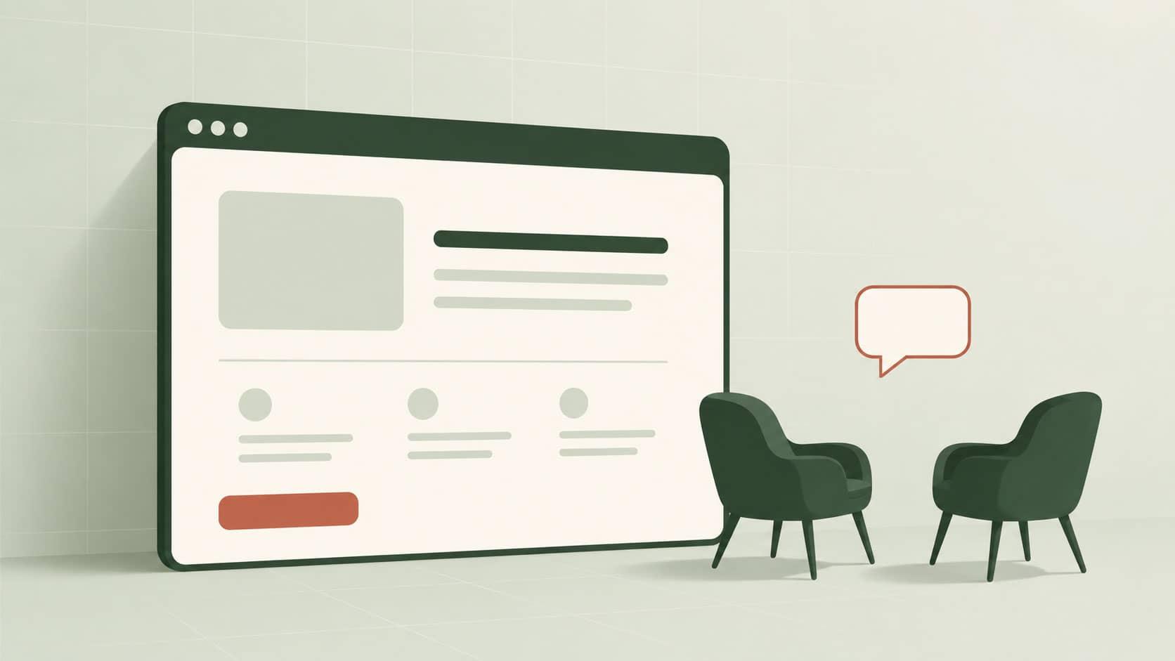 Therapist website showing the approach and a consultation booking form