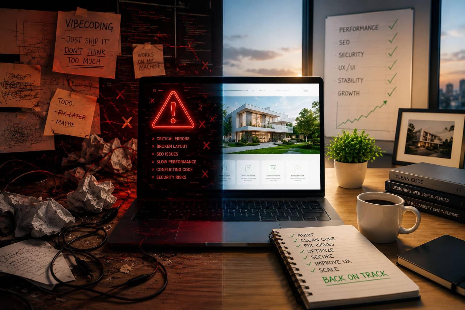 How I Rescued a Site That Uncontrolled Vibecoding Almost Killed