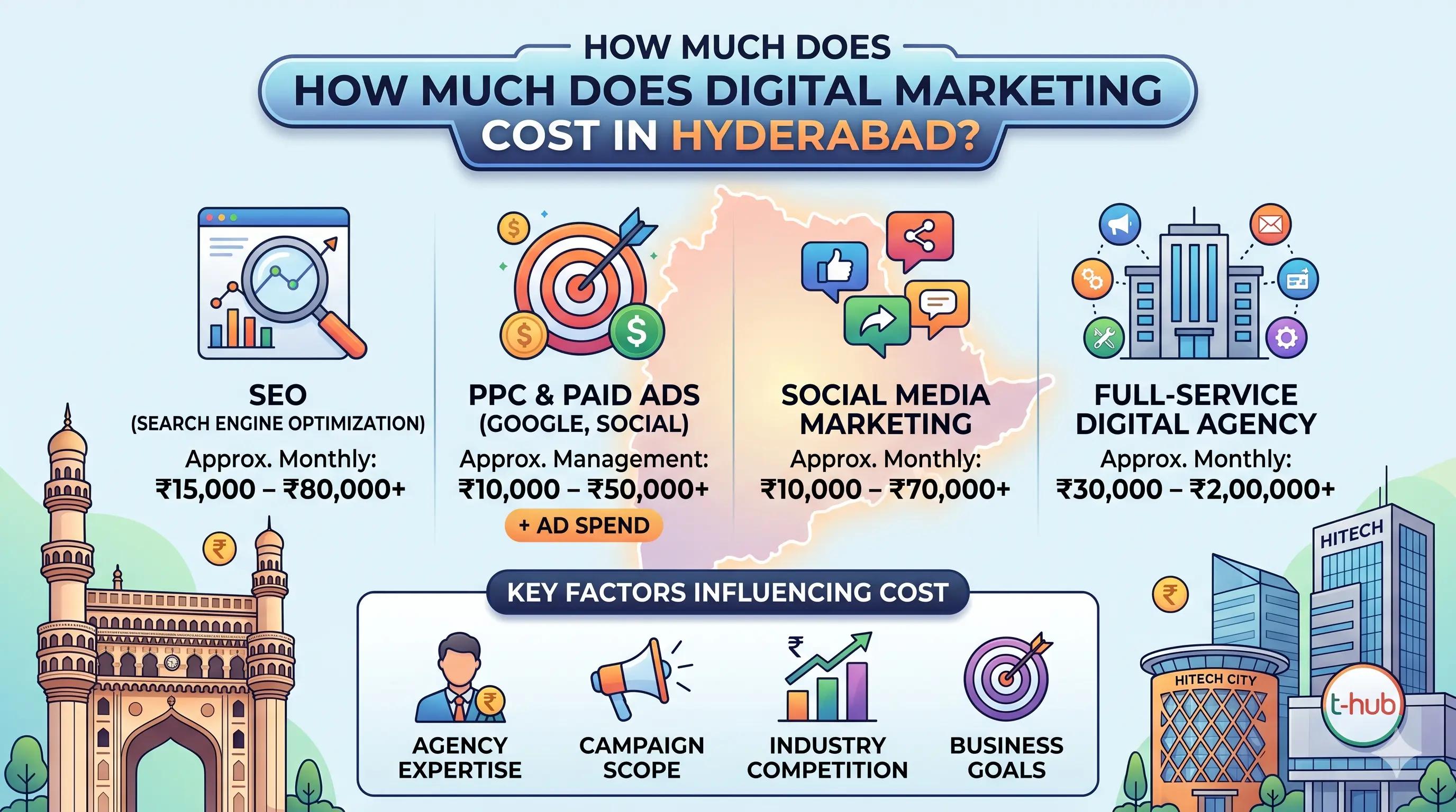 How Much Does Digital Marketing Cost in Hyderabad? (2026 Pricing Guide) | Digital Vint Blog