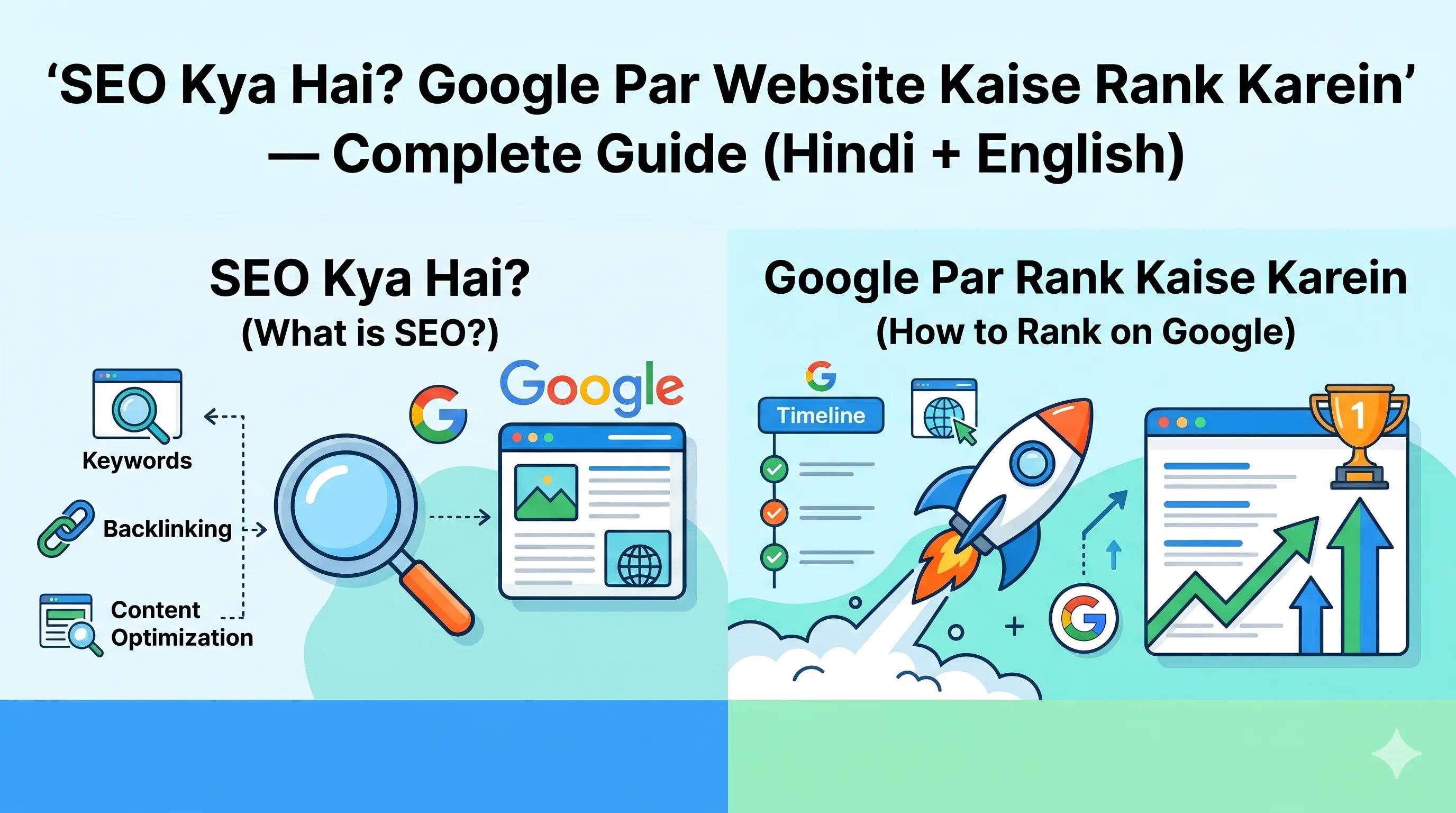 SEO Kya Hai? Google Par Website Kaise Rank Karein — Complete Guide (Hindi + English) | Digital Vint Blog