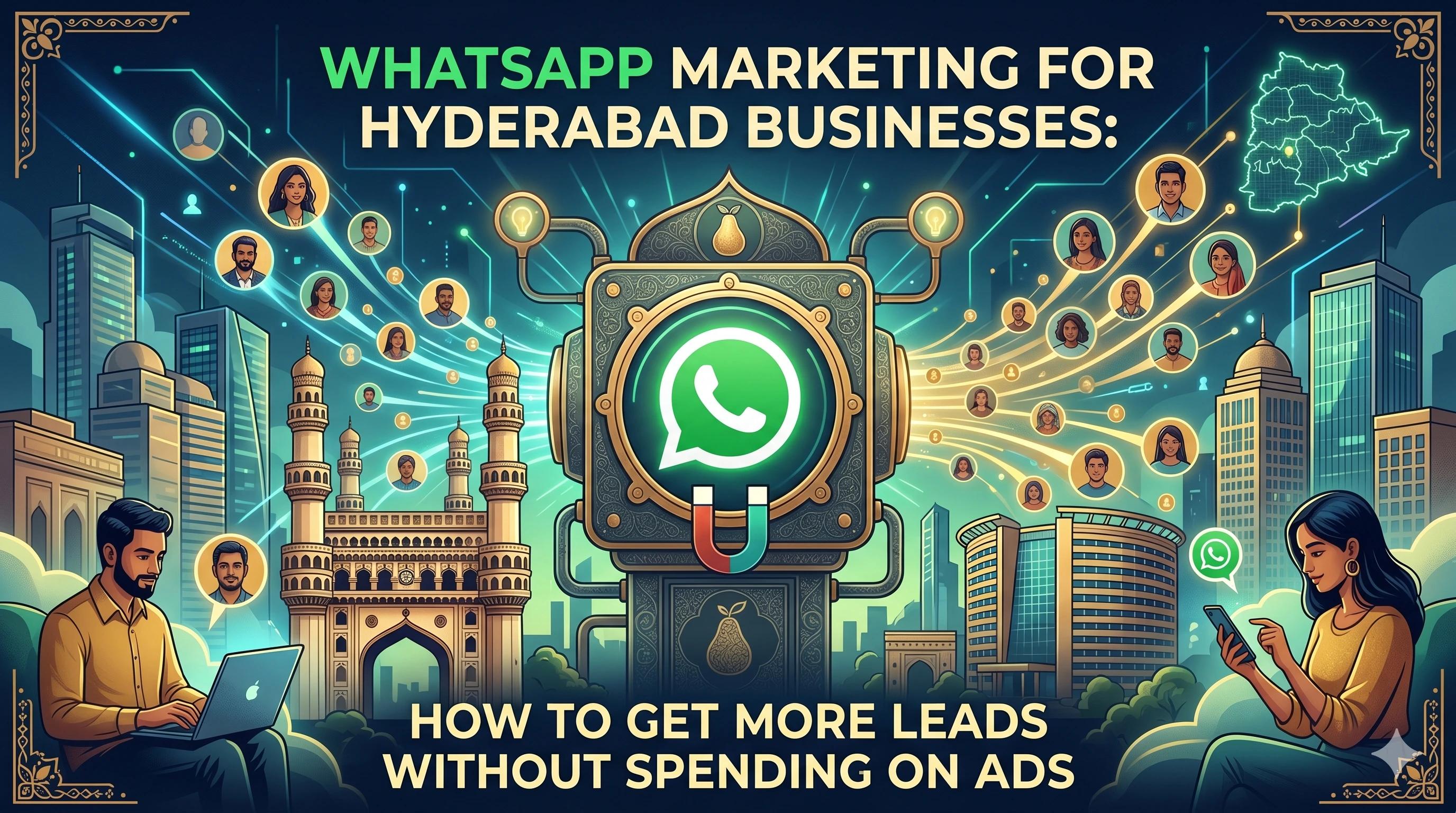 WhatsApp Marketing for Hyderabad Businesses: How to Get More Leads Without Spending on Ads | Digital Vint Blog