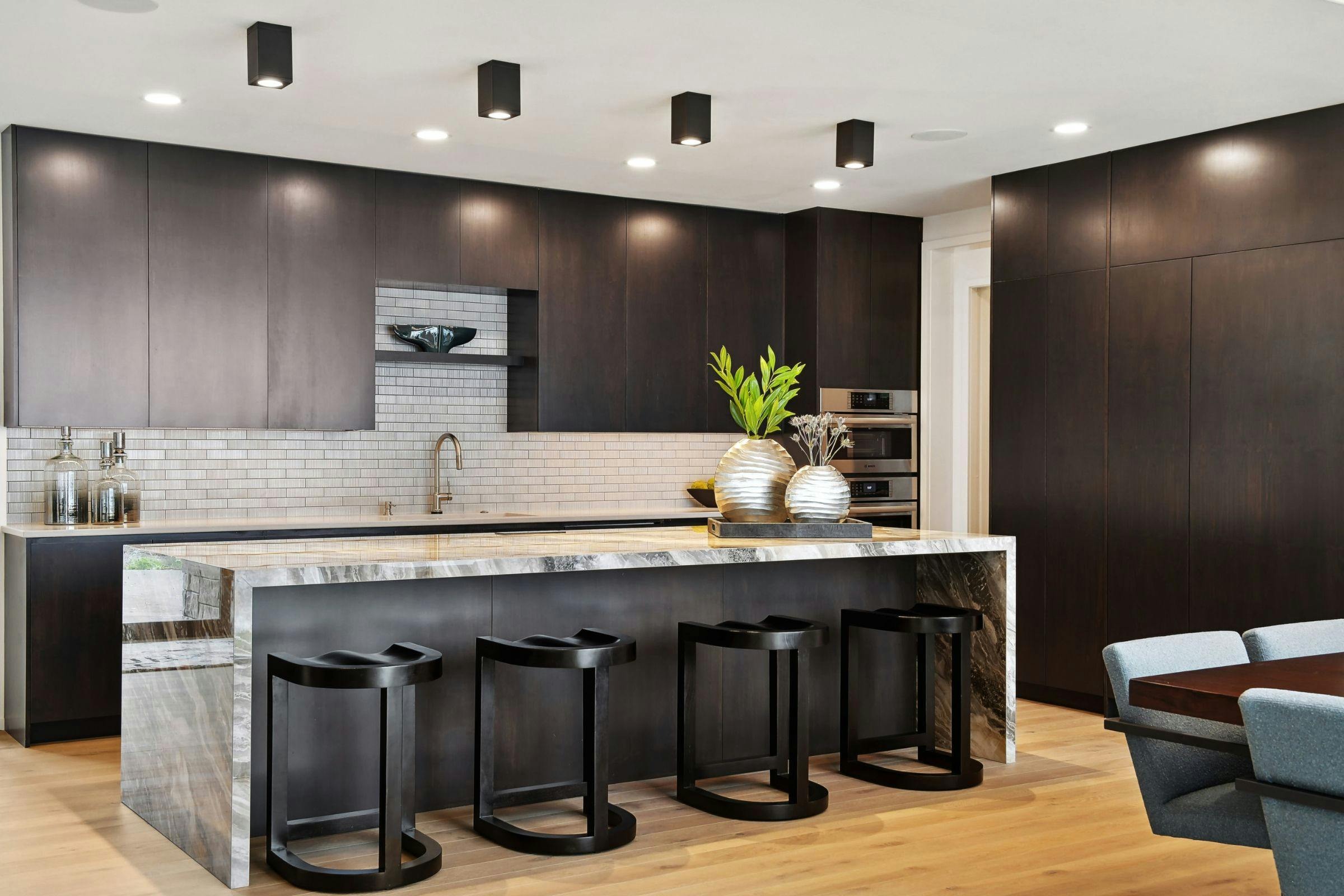 Lakefront Modern Build, Wayzata, MN — interior design by Eminent Interior Design