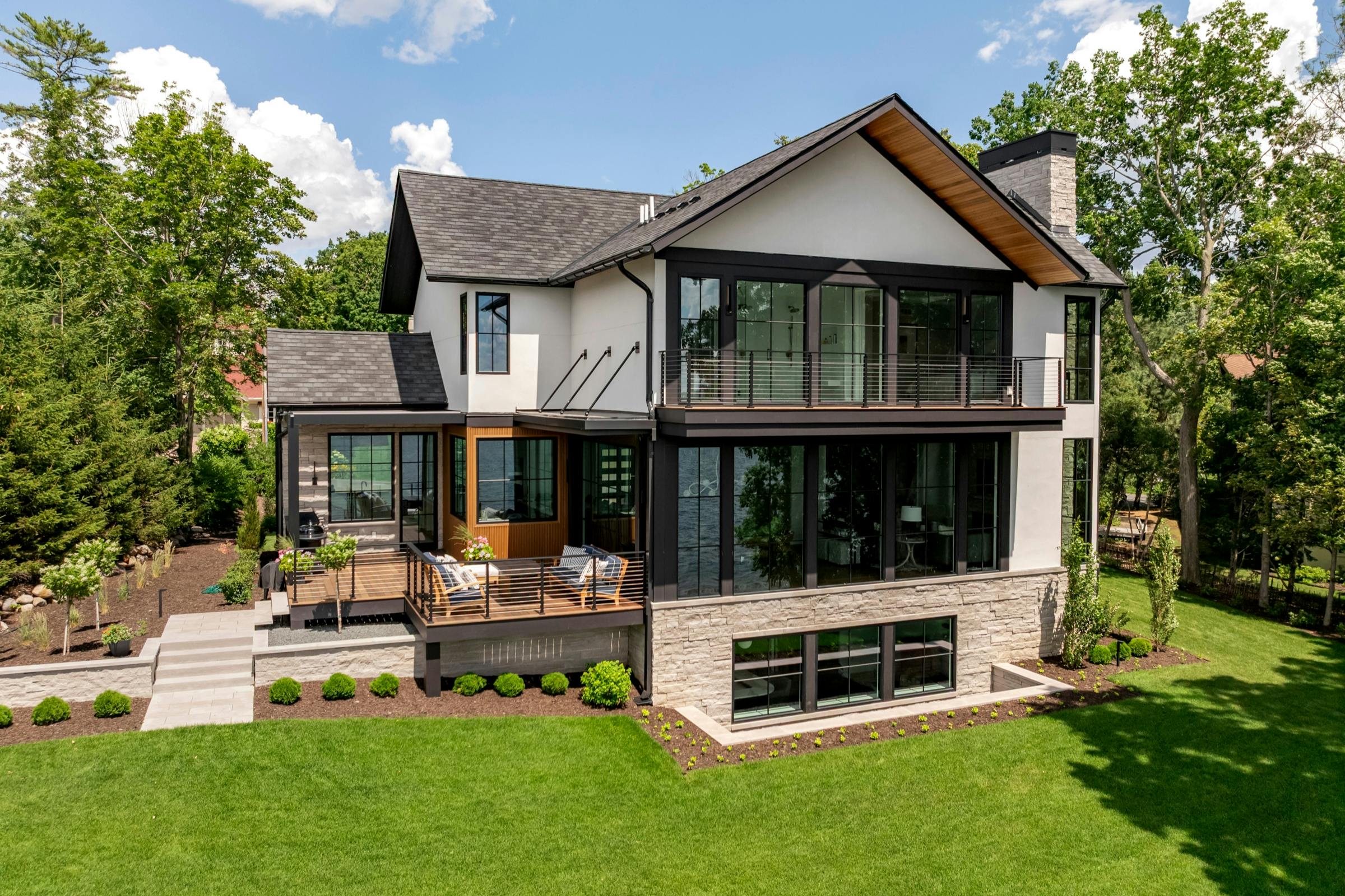 Modern Lakeview Living, Lake Minnetonka — interior design by Eminent Interior Design