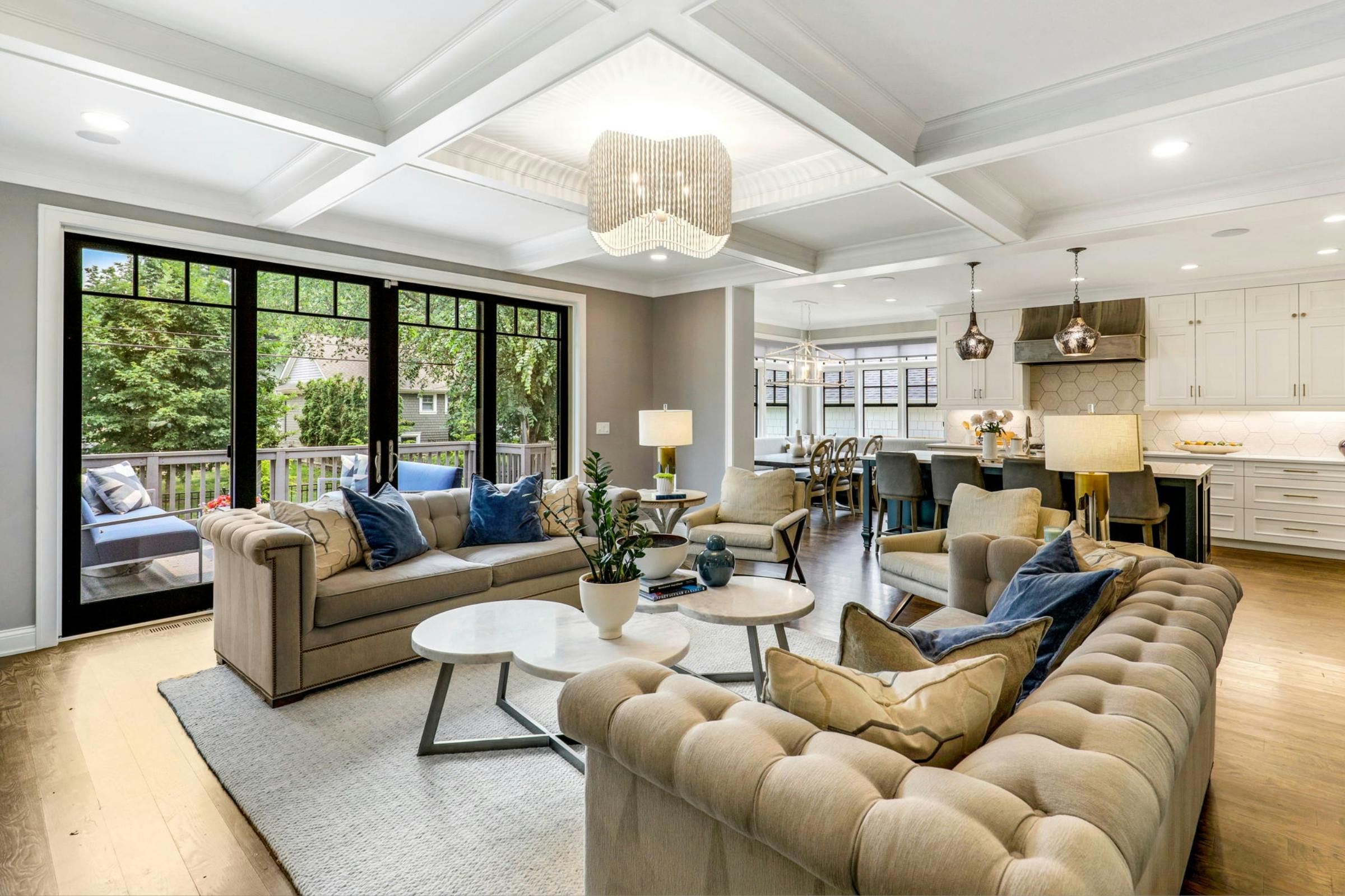 Open-Concept Living , Edina, MN — interior design by Eminent Interior Design
