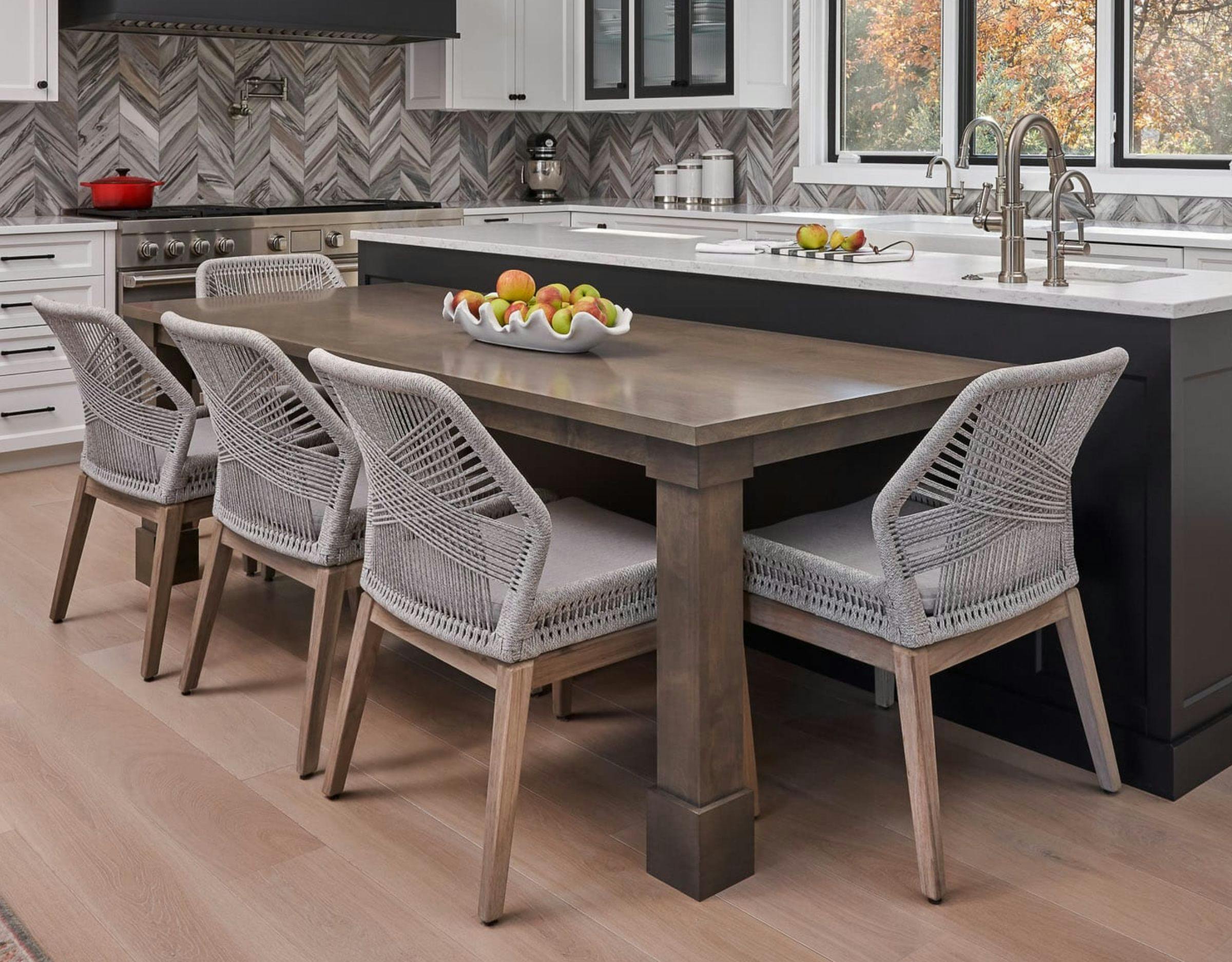 Timeless Black & White Kitchen, Minnetonka, MN — interior design by Eminent Interior Design