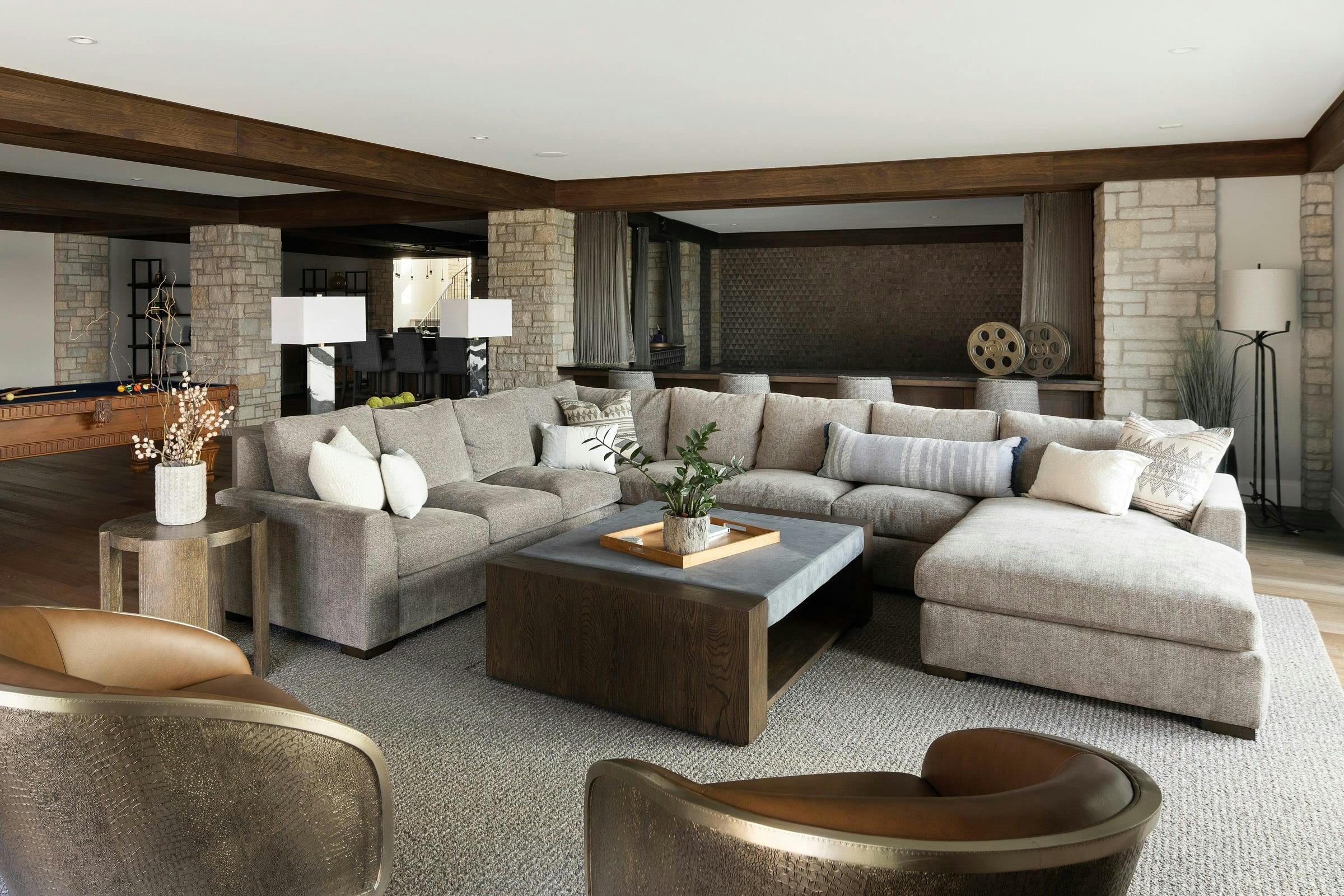 Home Entertainment Design, Wayzata, MN — interior design by Eminent Interior Design