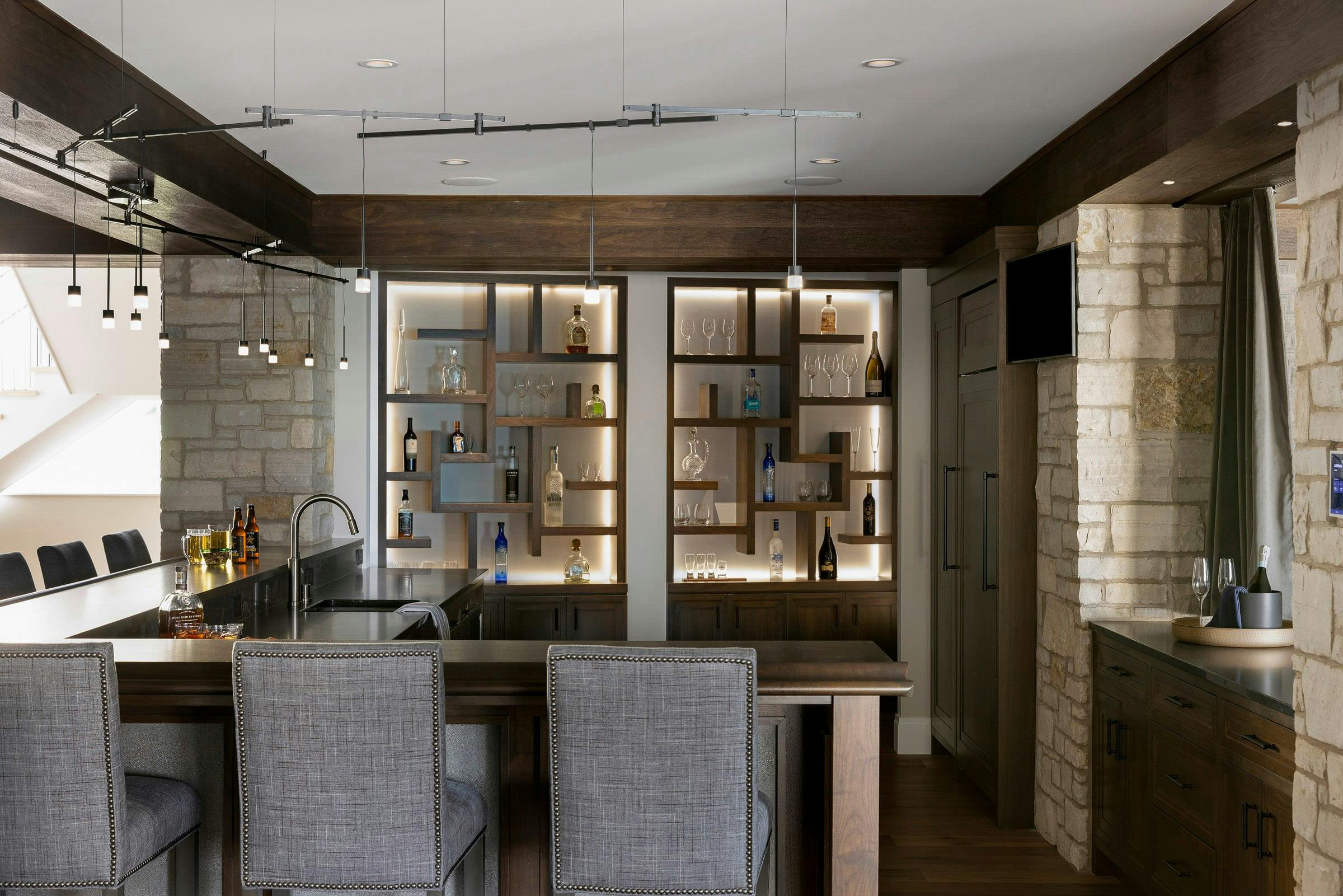 Home Entertainment Design, Wayzata, MN — interior design by Eminent Interior Design