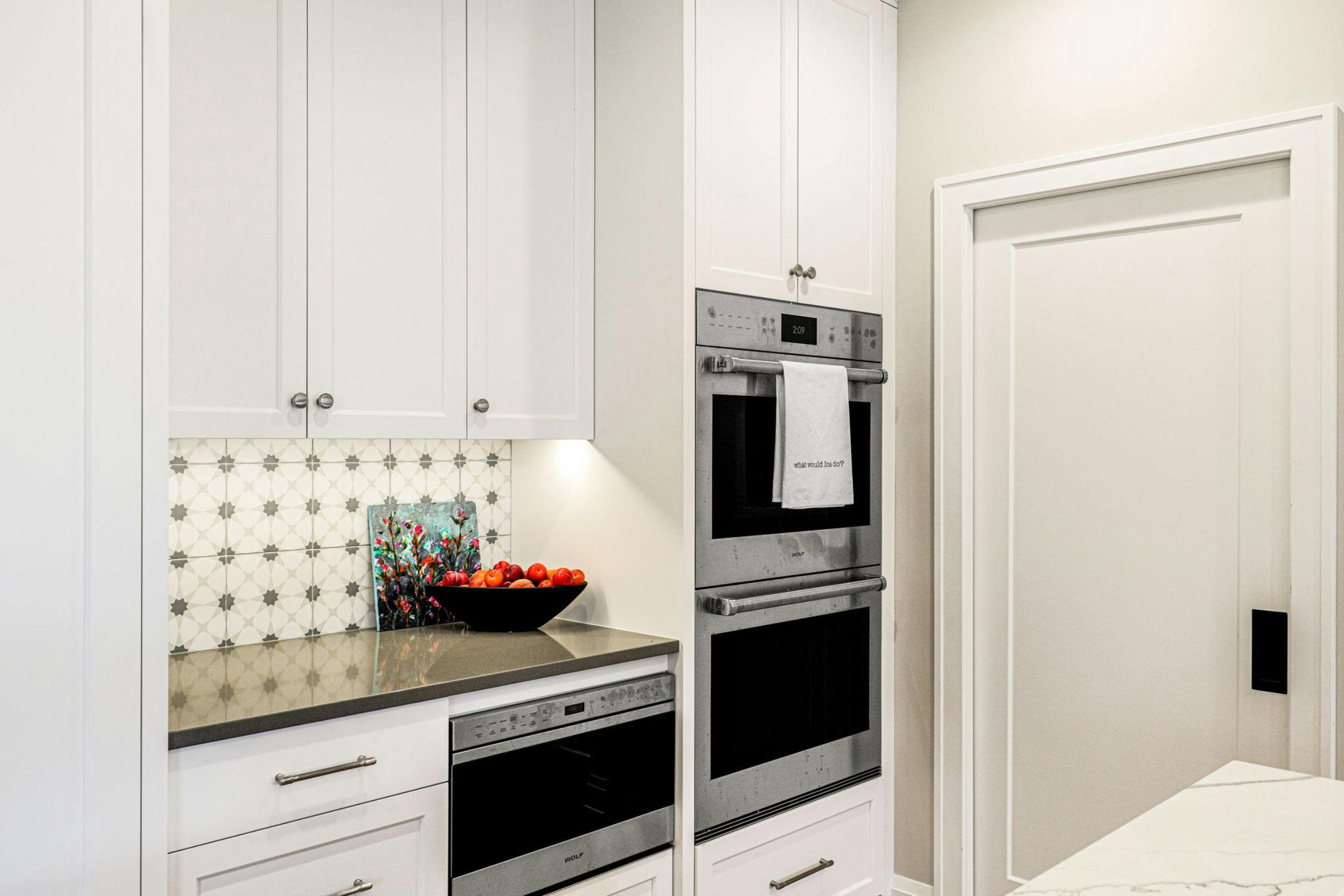 Whimsical White Kitchen, Lakeville, MN — interior design by Eminent Interior Design