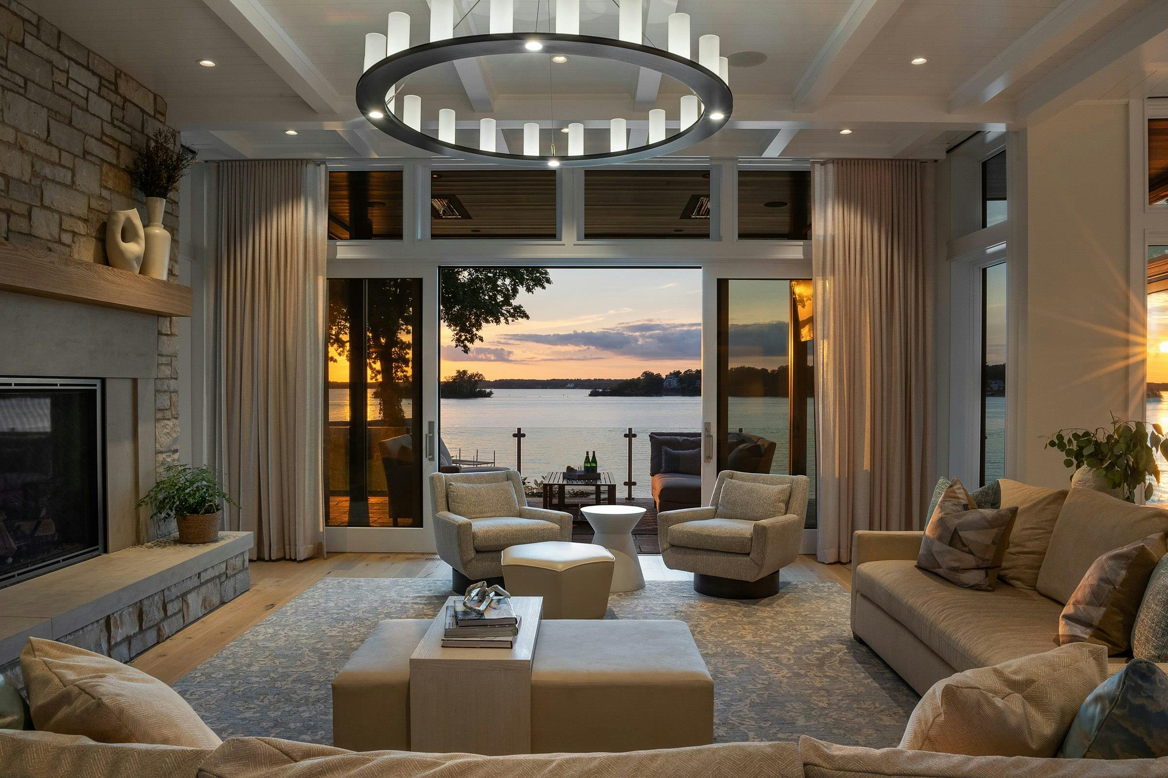 Dreamy Lake Home Design, Wayzata, MN — interior design by Eminent Interior Design
