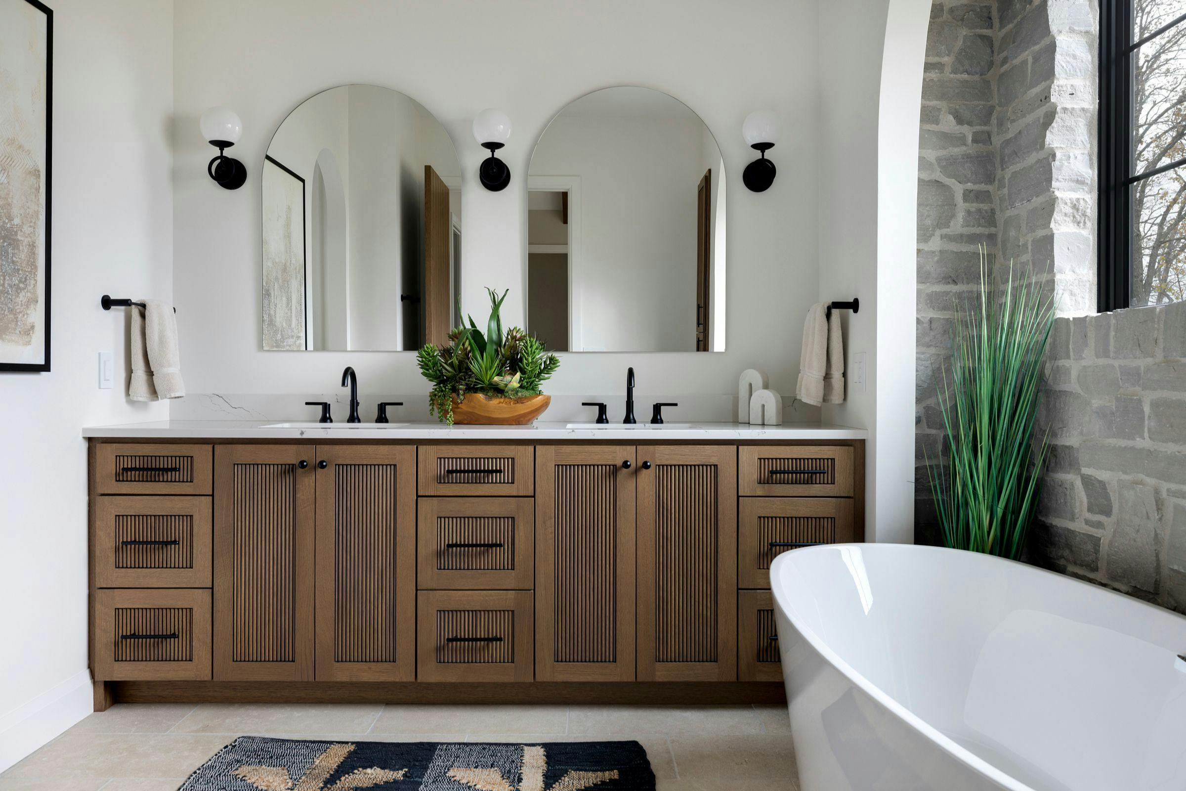 Cozy Primary Bedroom Suite, Alexandria, MN — interior design by Eminent Interior Design