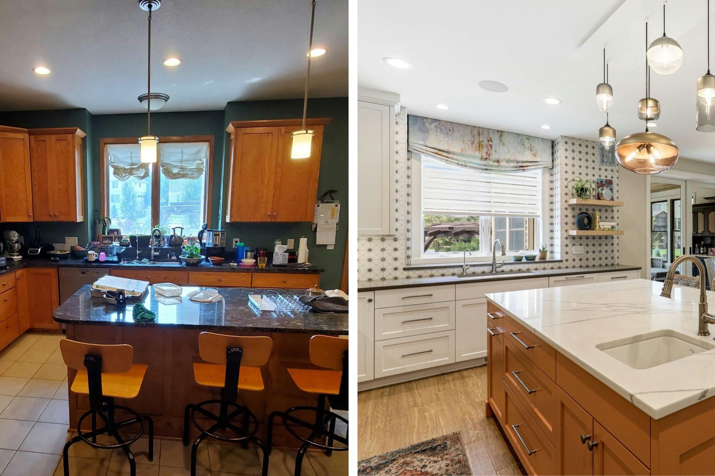 Whimsical White Kitchen, Lakeville, MN — interior design by Eminent Interior Design