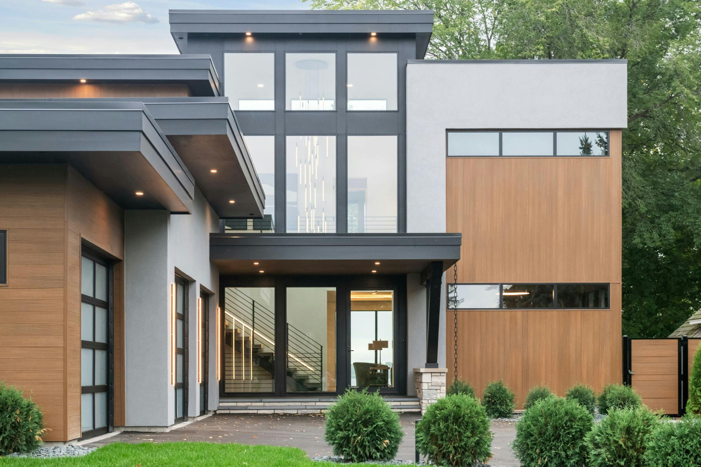 Lakefront Modern Build, Wayzata, MN — interior design by Eminent Interior Design