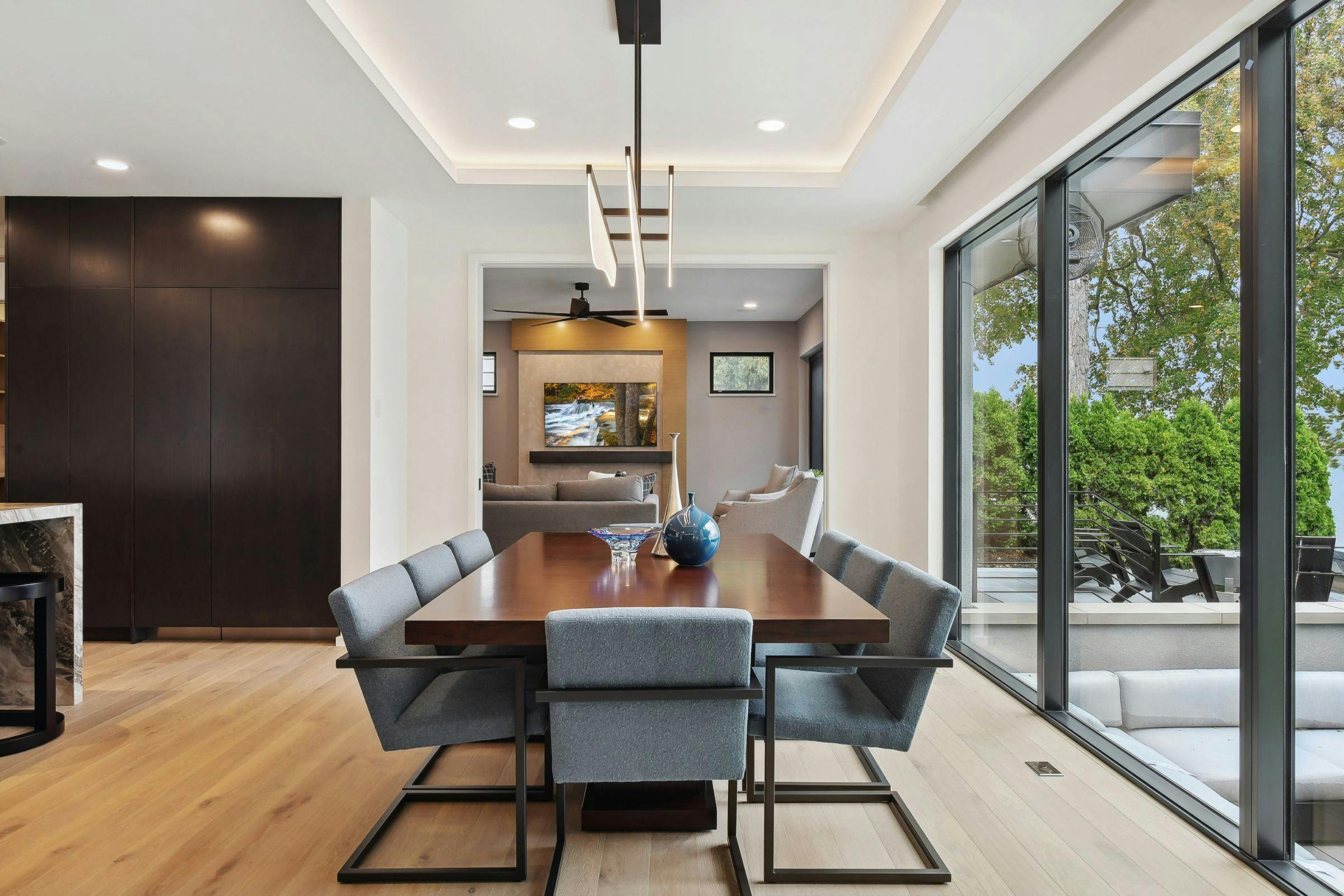 Lakefront Modern Build, Wayzata, MN — interior design by Eminent Interior Design