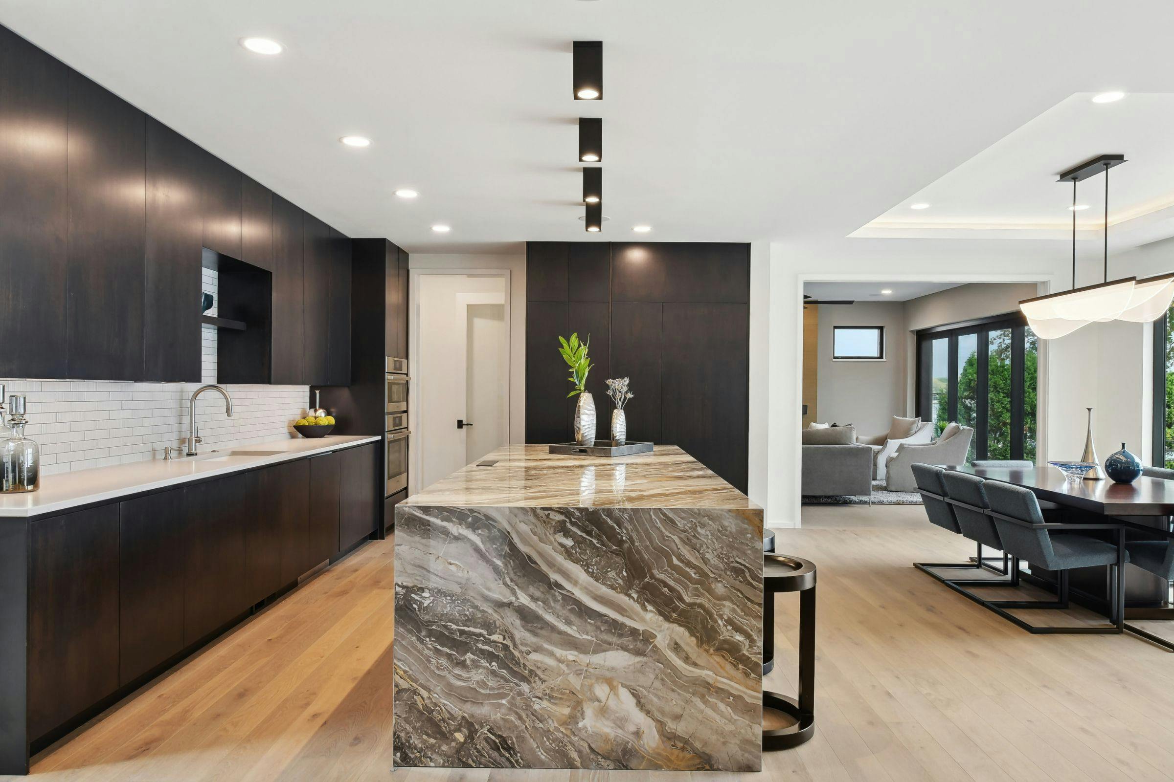 Lakefront Modern Build, Wayzata, MN — interior design by Eminent Interior Design