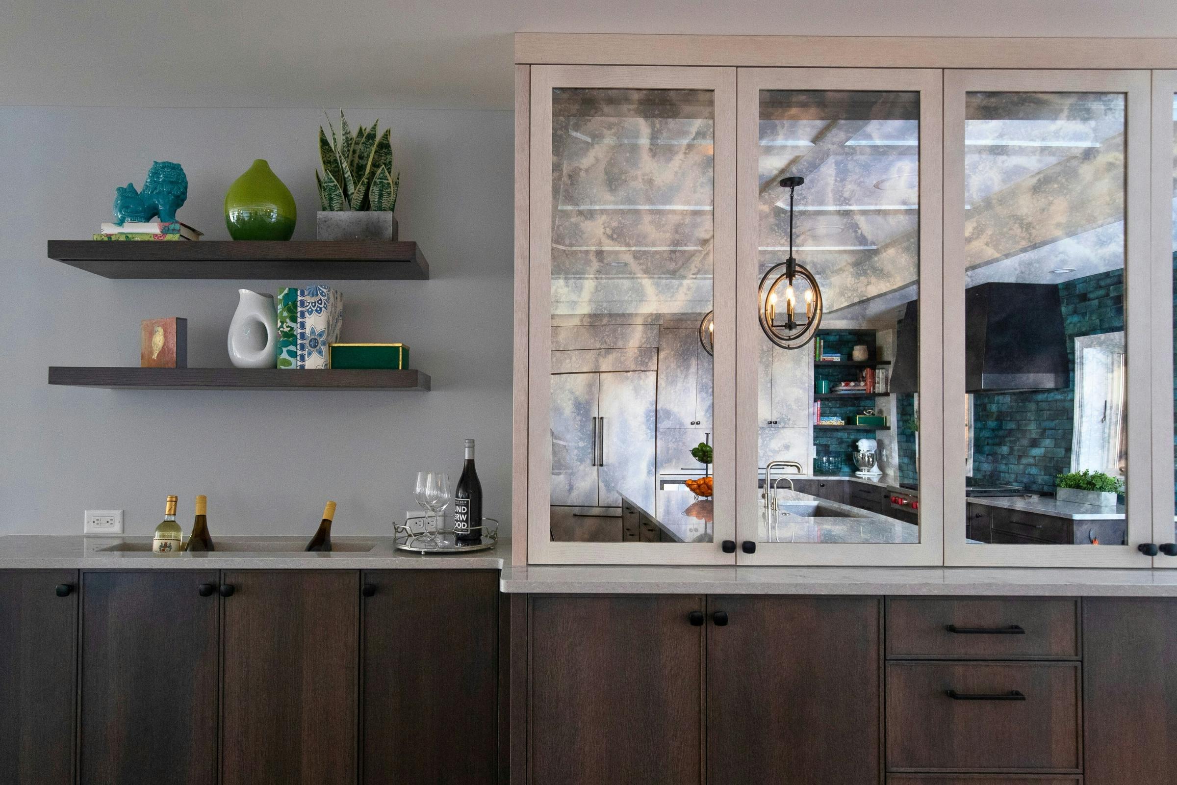 Double Kitchen Island Marvel, Northfield, MN — interior design by Eminent Interior Design