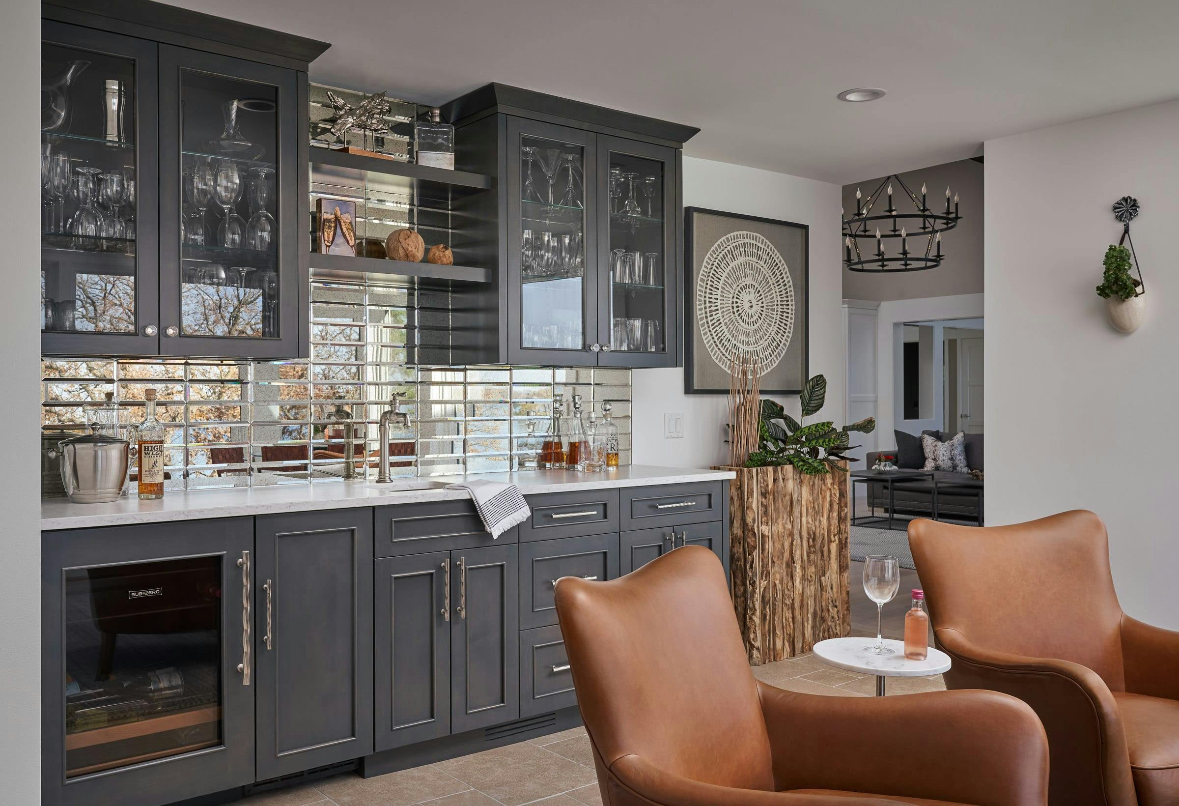 Timeless Black & White Kitchen, Minnetonka, MN — interior design by Eminent Interior Design