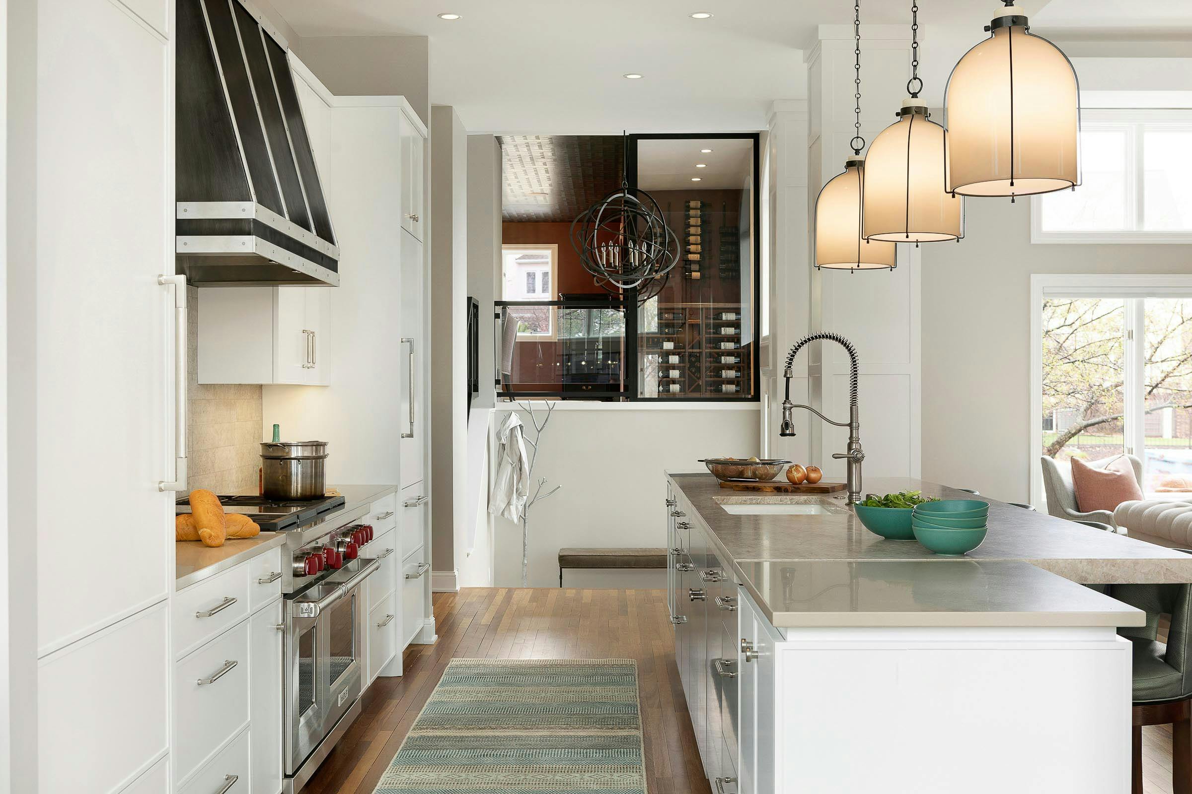 Bright Airy Kitchen Design, Minneapolis, MN — interior design by Eminent Interior Design