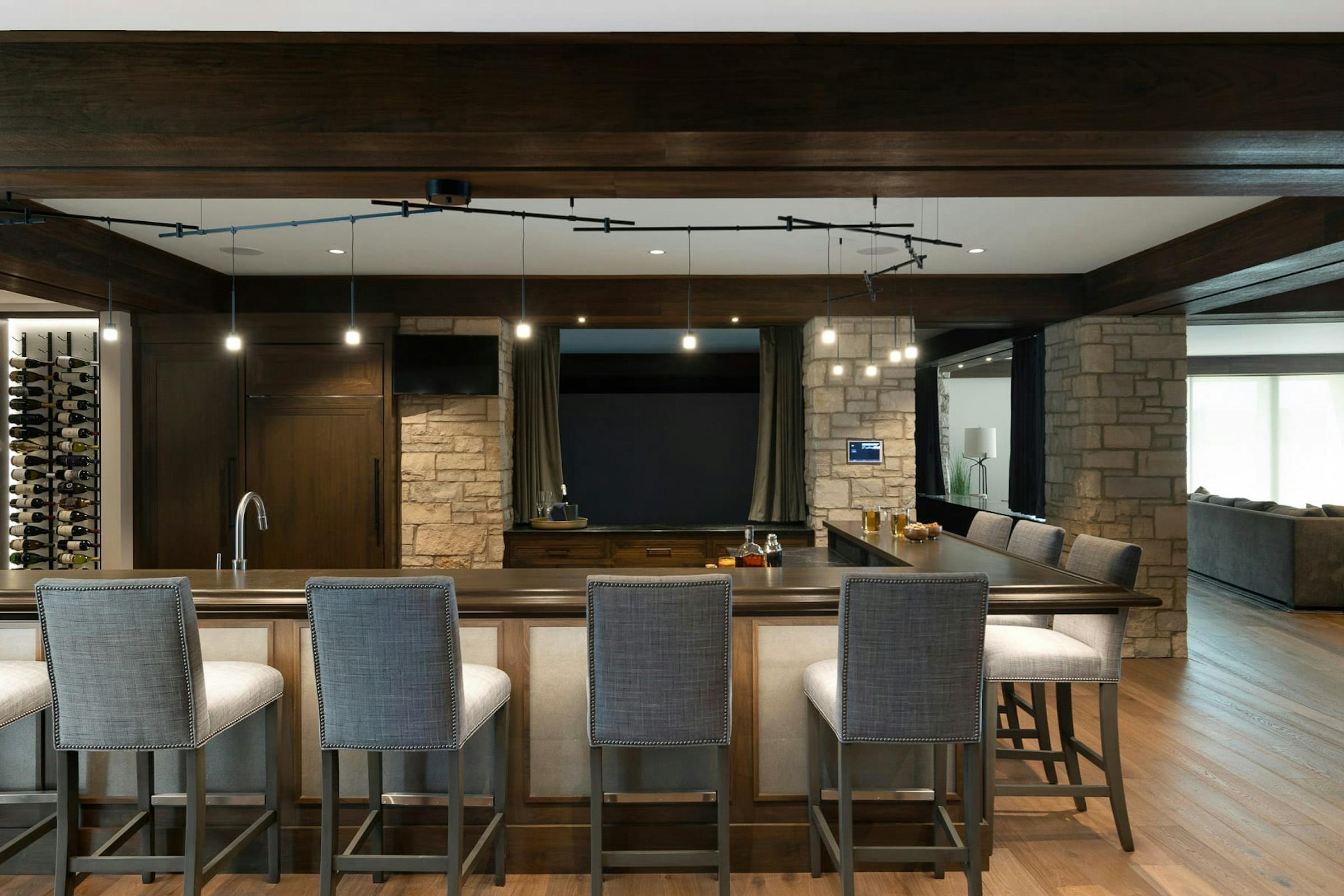 Home Entertainment Design, Wayzata, MN — interior design by Eminent Interior Design