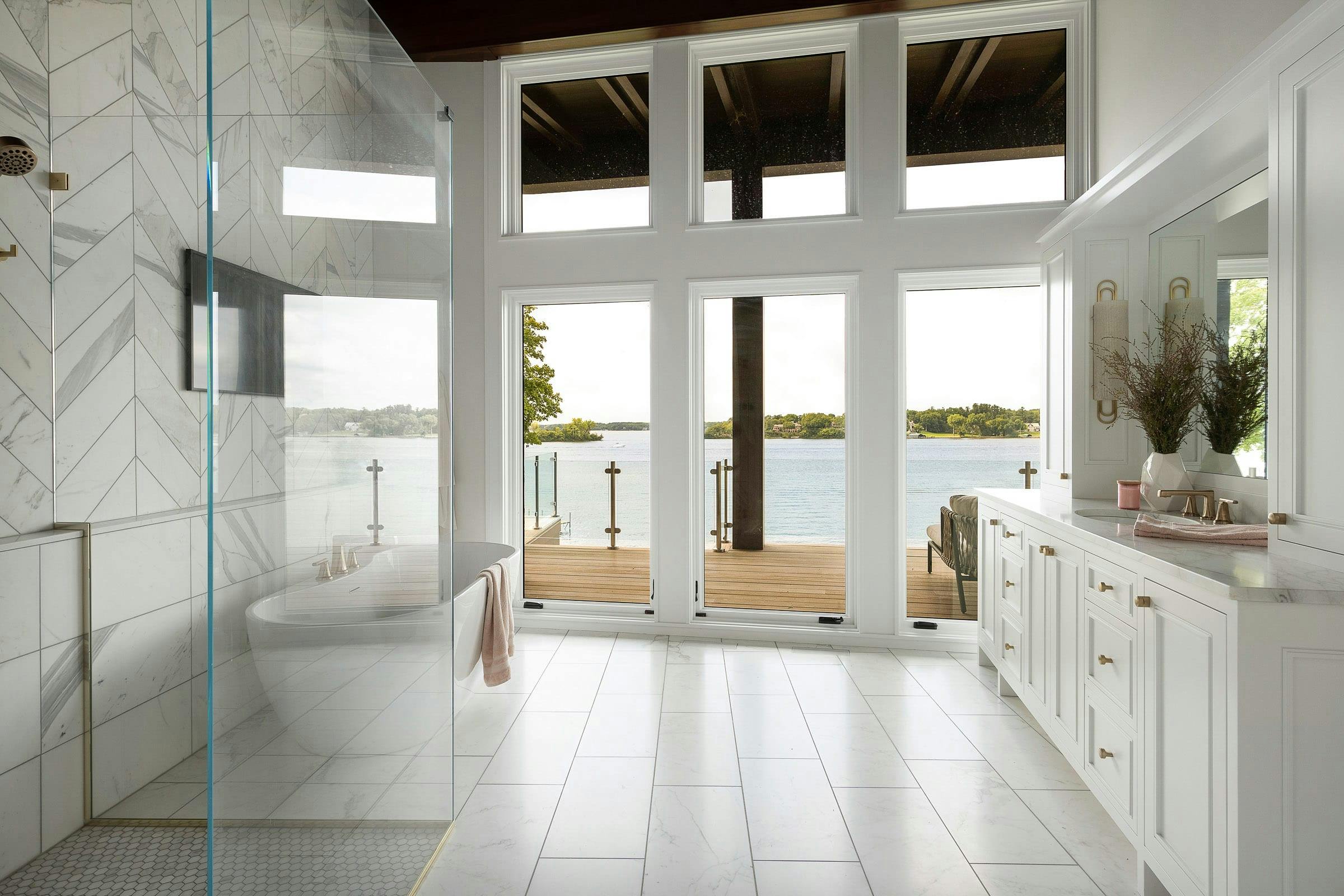 Striking Owner's Suite Design, Wayzata, MN — interior design by Eminent Interior Design