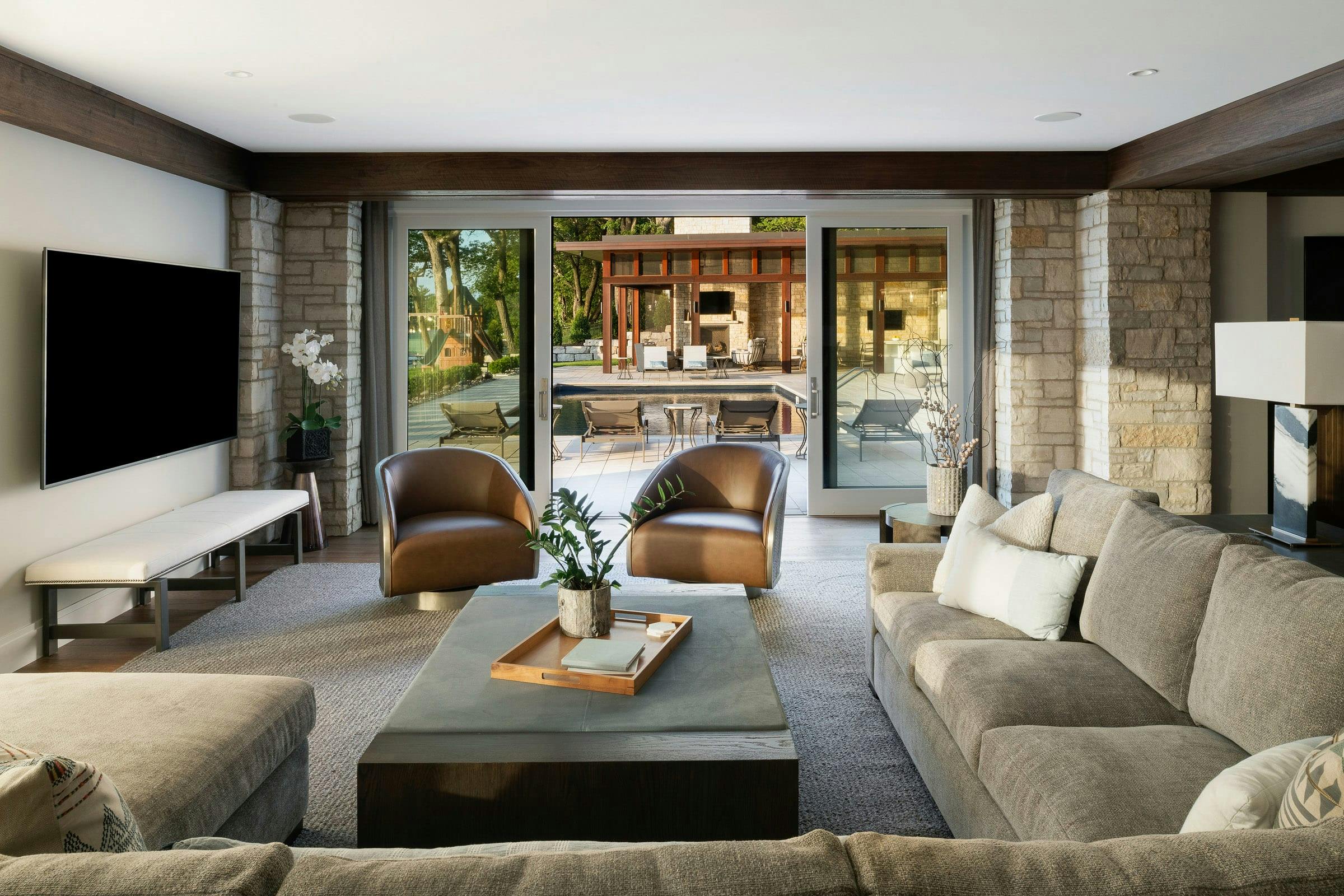 Home Entertainment Design, Wayzata, MN — interior design by Eminent Interior Design