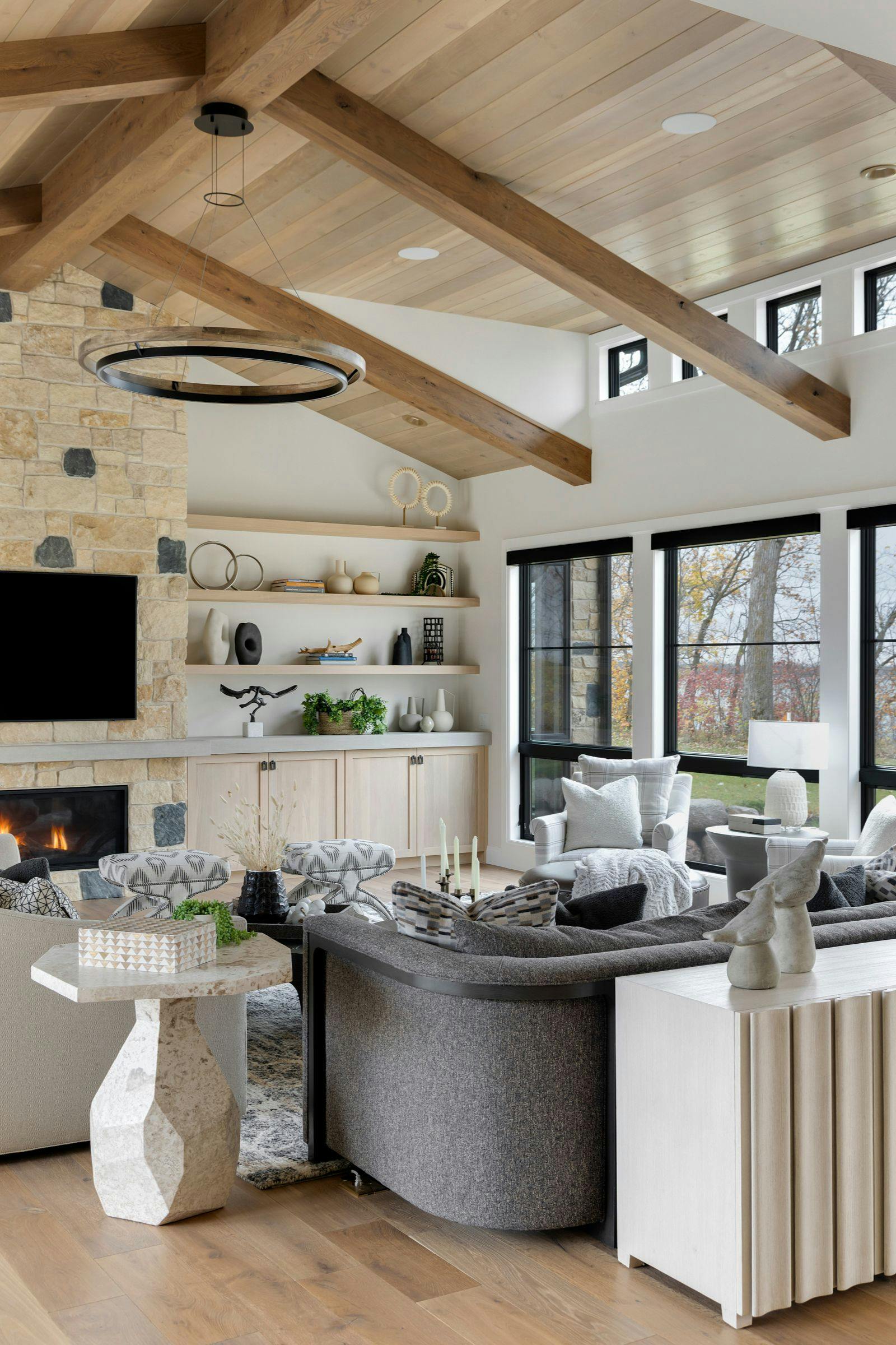 Warm, Rustic Retreat, Alexandria, MN — interior design by Eminent Interior Design