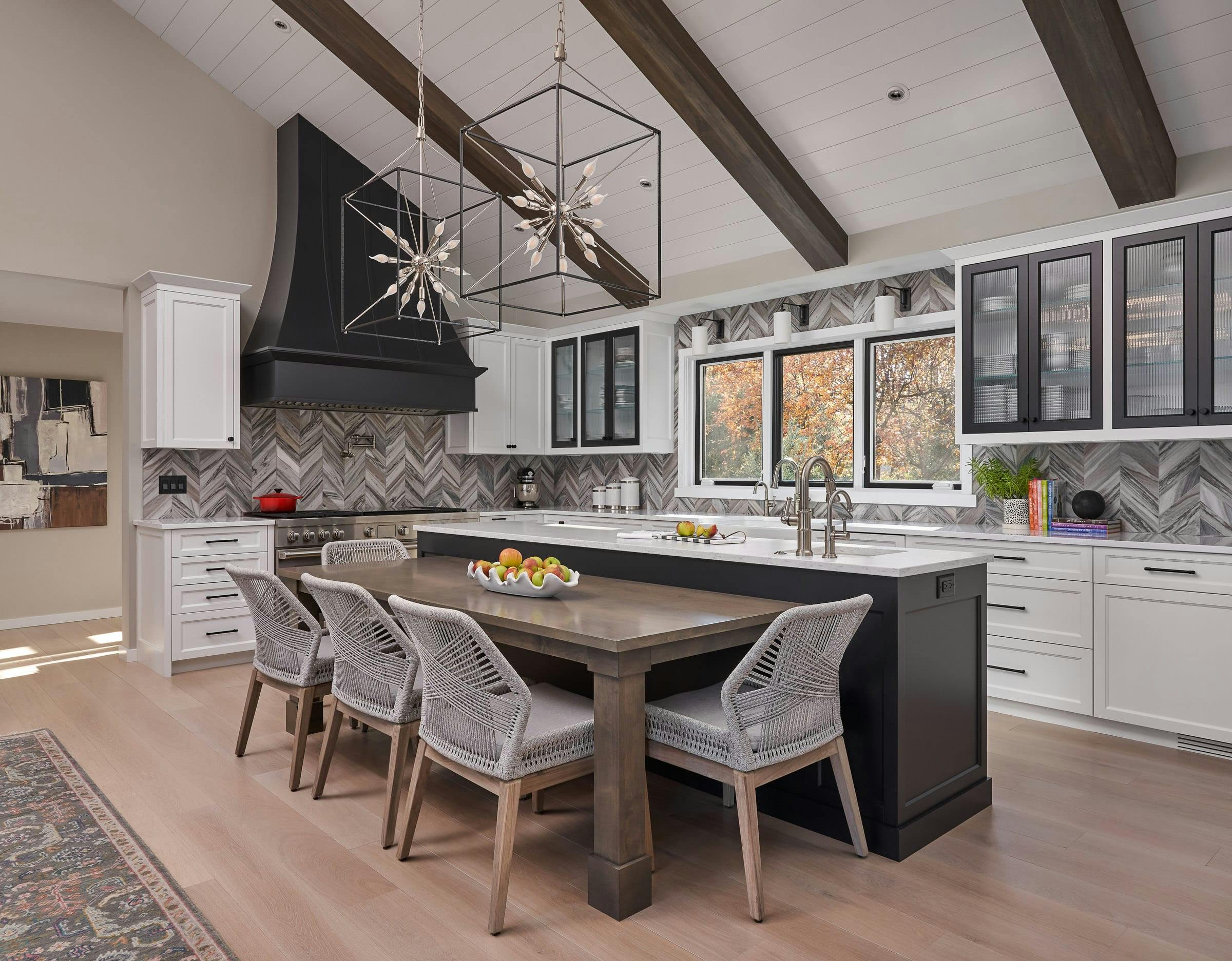 Timeless Black & White Kitchen