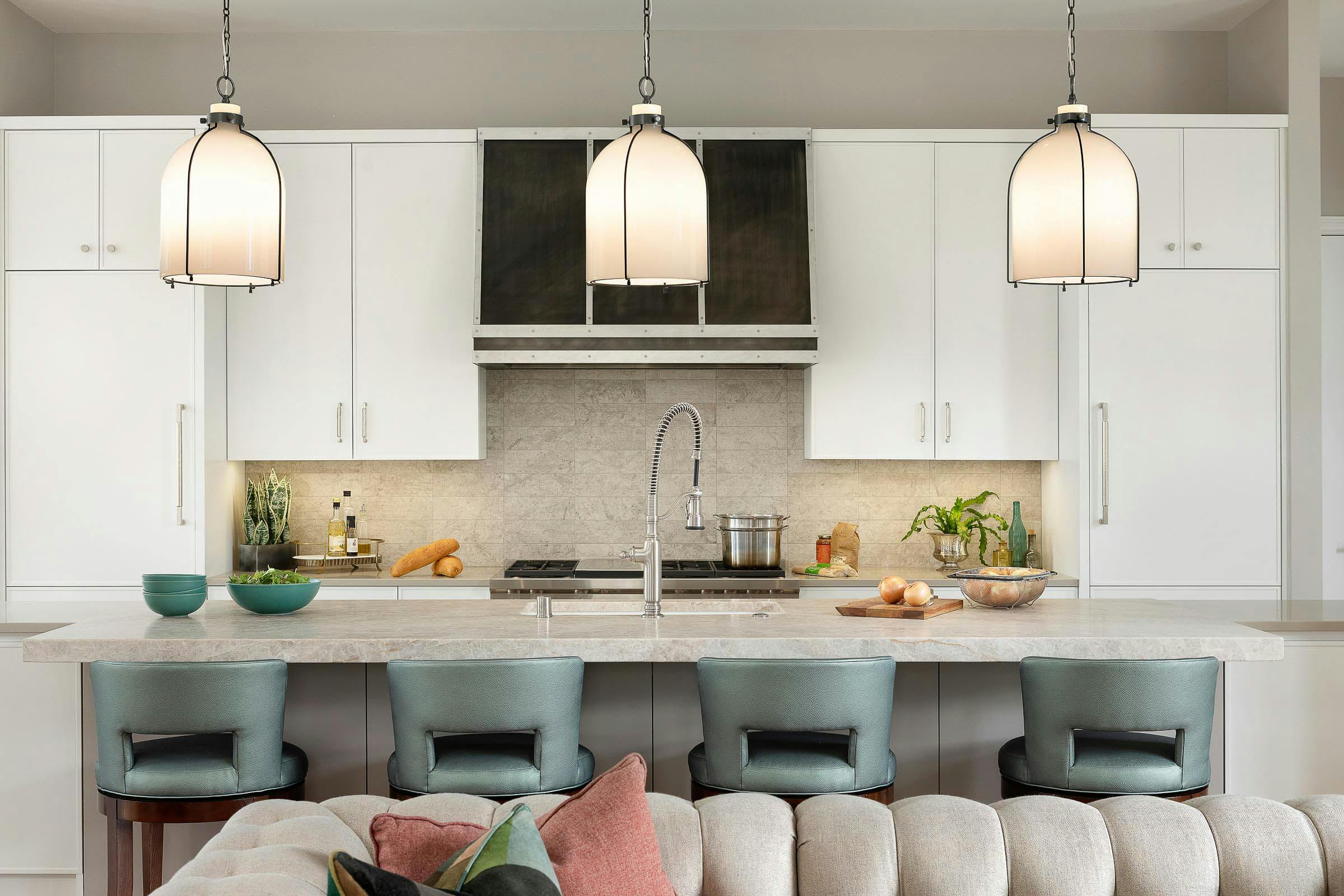 Bright Airy Kitchen Design, Minneapolis, MN — interior design by Eminent Interior Design