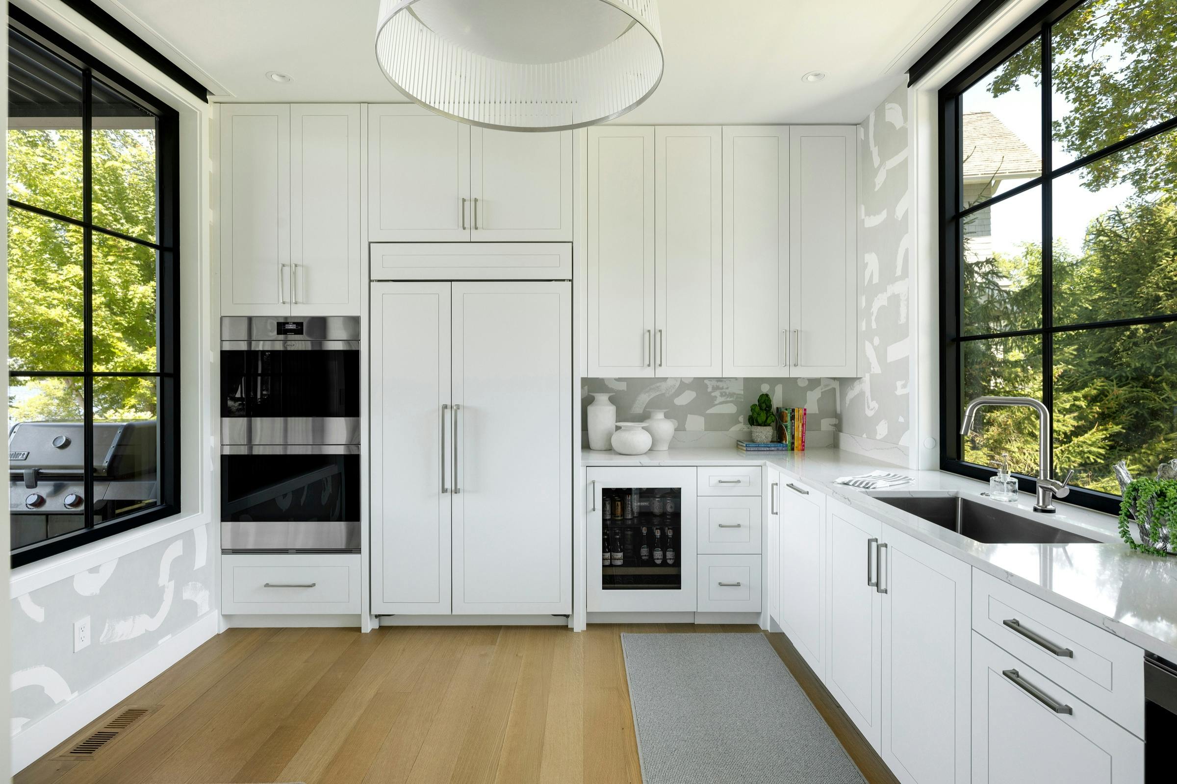 Modern Lakeview Living, Lake Minnetonka — interior design by Eminent Interior Design