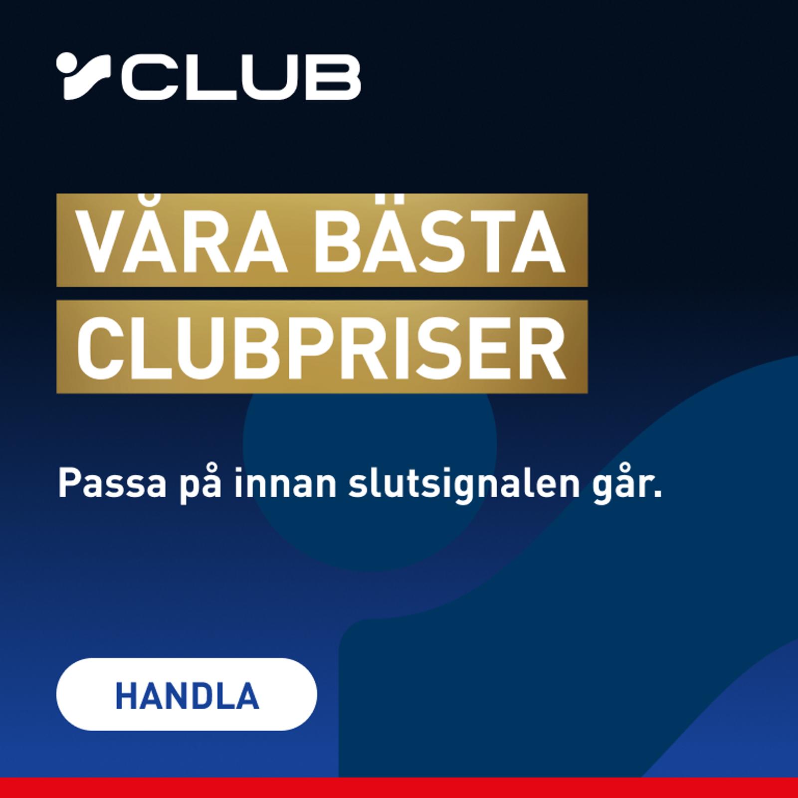 Y CLUB logo with text: "Our best club prices. Take advantage before the final whistle blows." A button says "Shop."