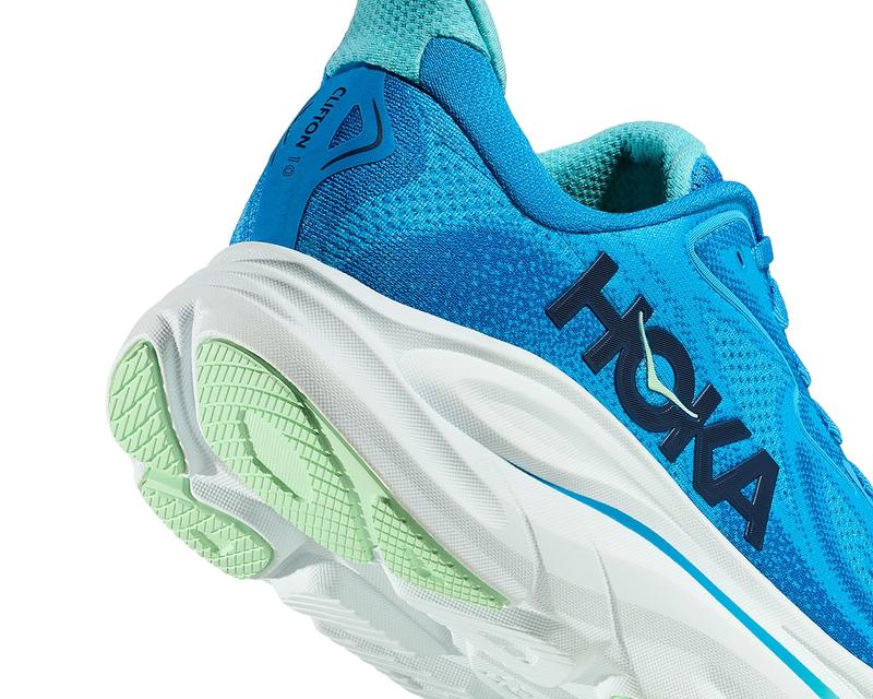 Hoka Clifton 10 M löparsko i färgen Hoka Blue/Skyward Blue