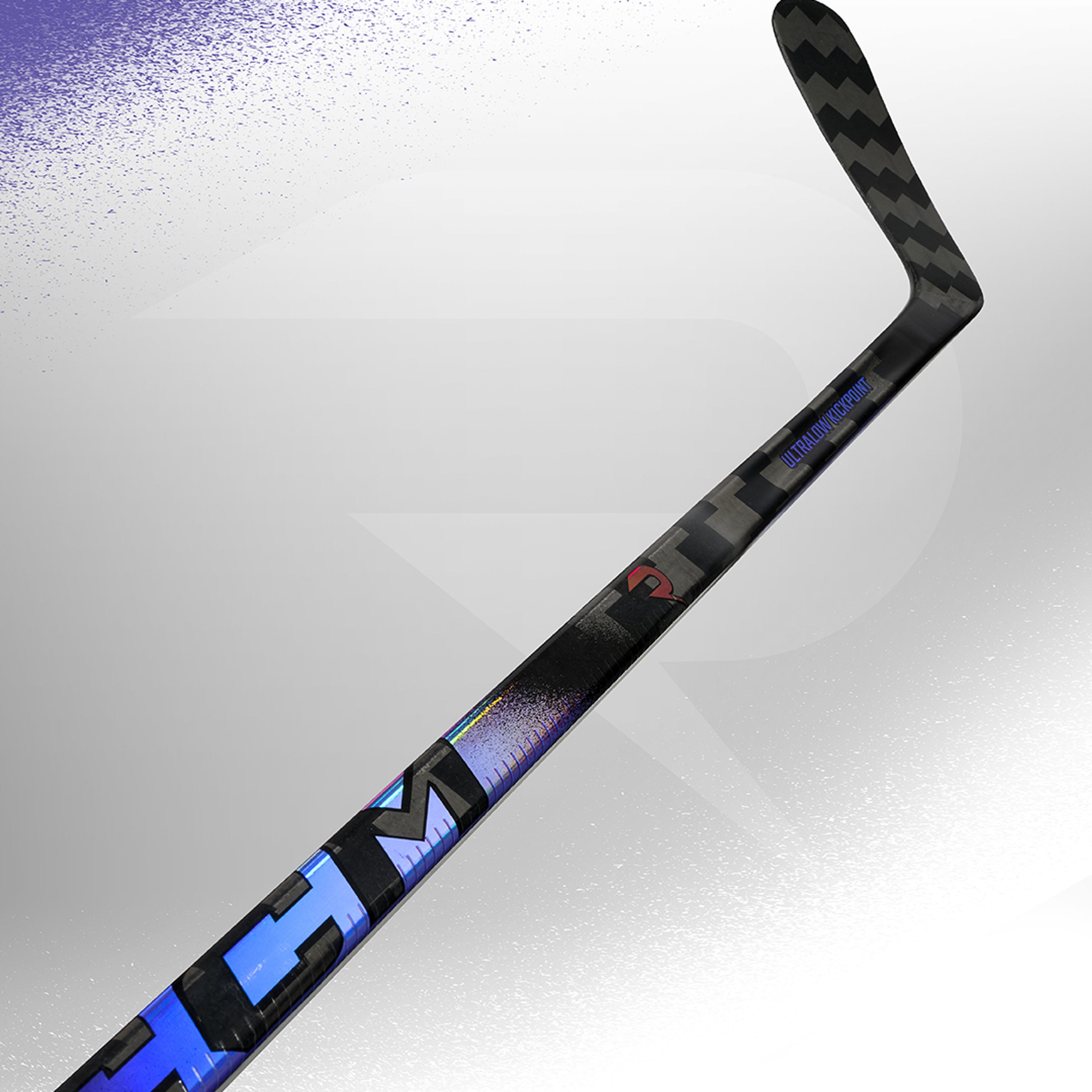 a hockey stick with the word ccm on it