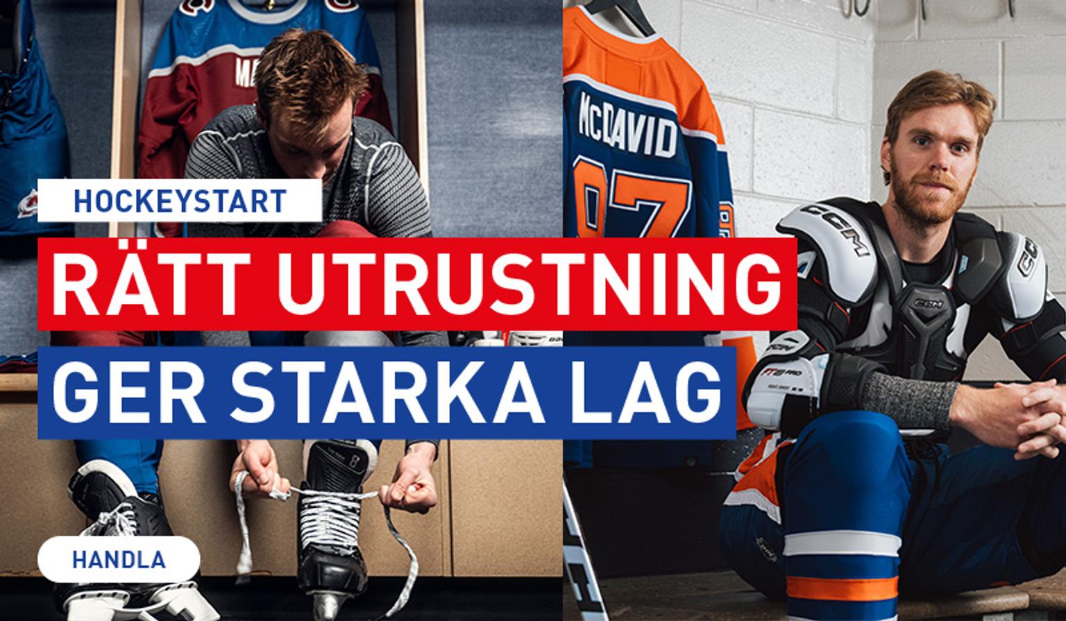 a hockey player is tying his skates in a locker room .