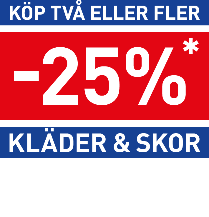 Offer: 25% off clothes and shoes when buying two or more items.