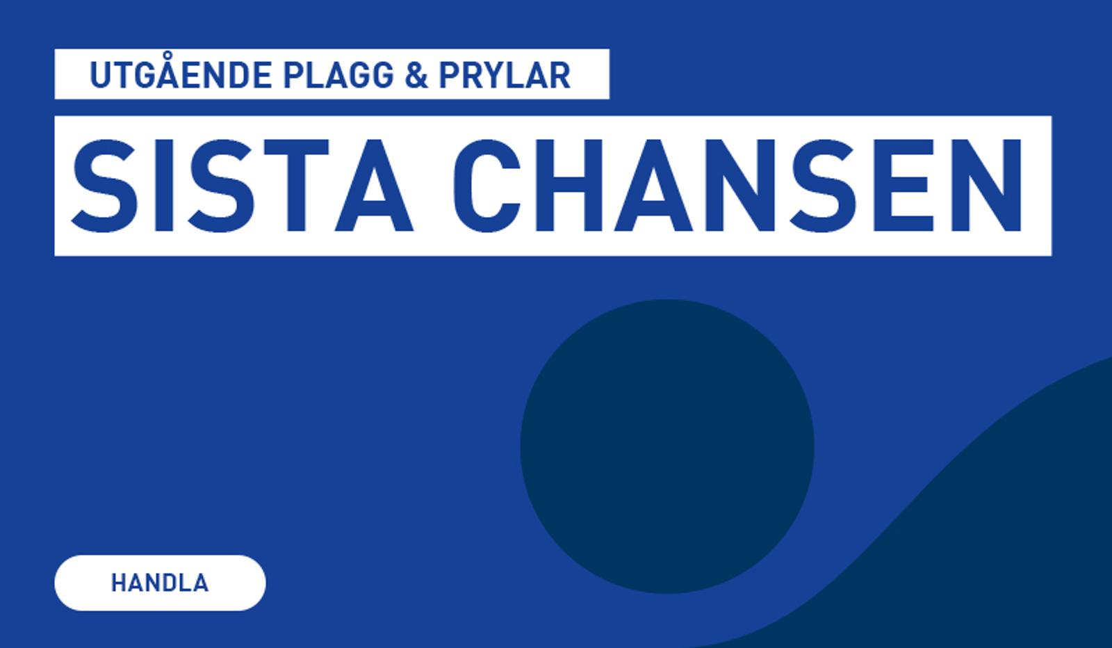 A blue graphic with the text "Outgoing Garments & Items", "Last Chance", and a "Shop" button.