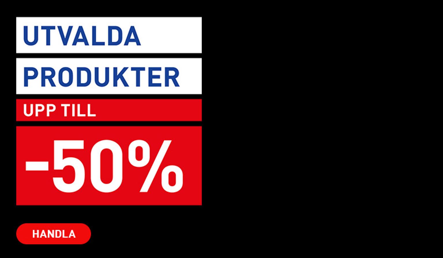 Selected products, up to 50% off. Shop now.