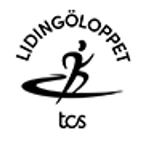 a black and white logo of a man running on a surfboard .