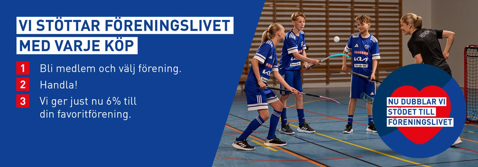 a group of young people are playing floorball on a court .