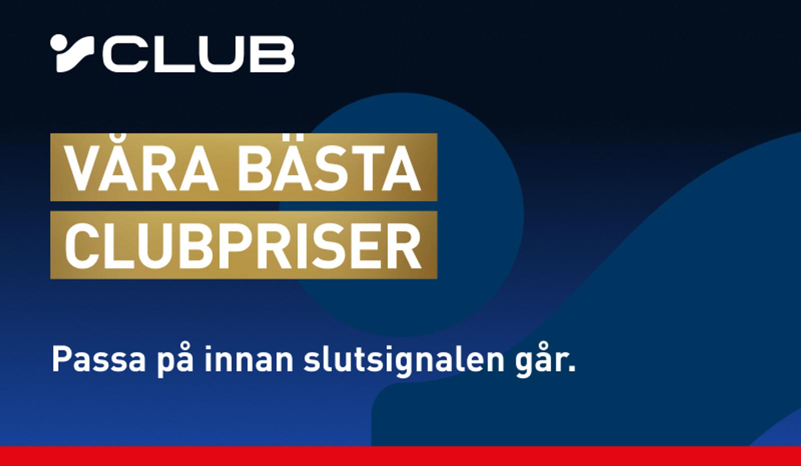 iCLUB logo with text: "Our Best Club Prices. Take advantage before the final whistle blows."