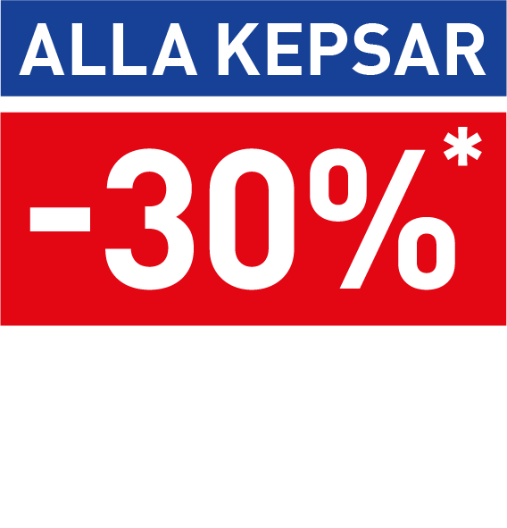 Text: ALLA KEPSAR -30%*