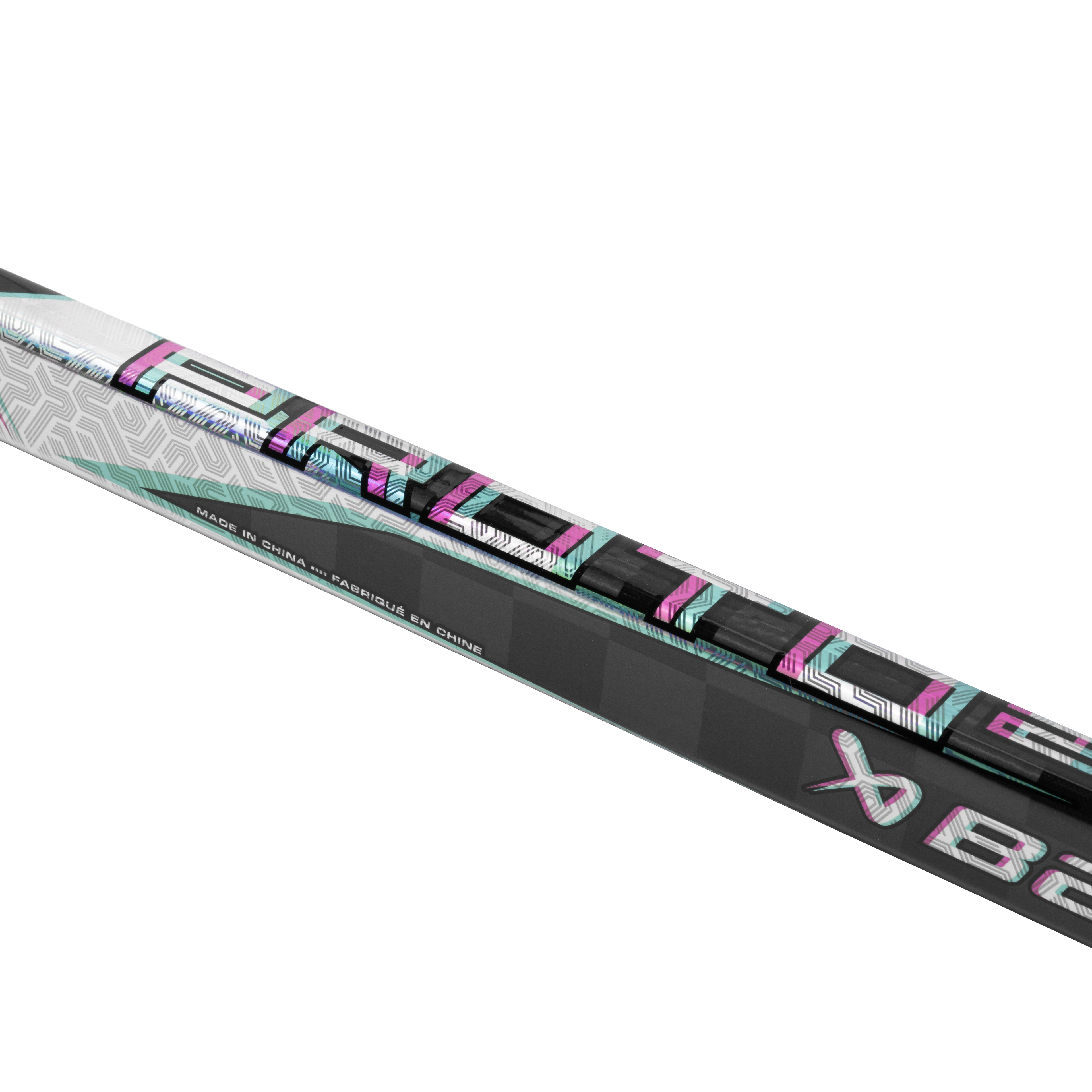 a hockey stick with the word bauer on it