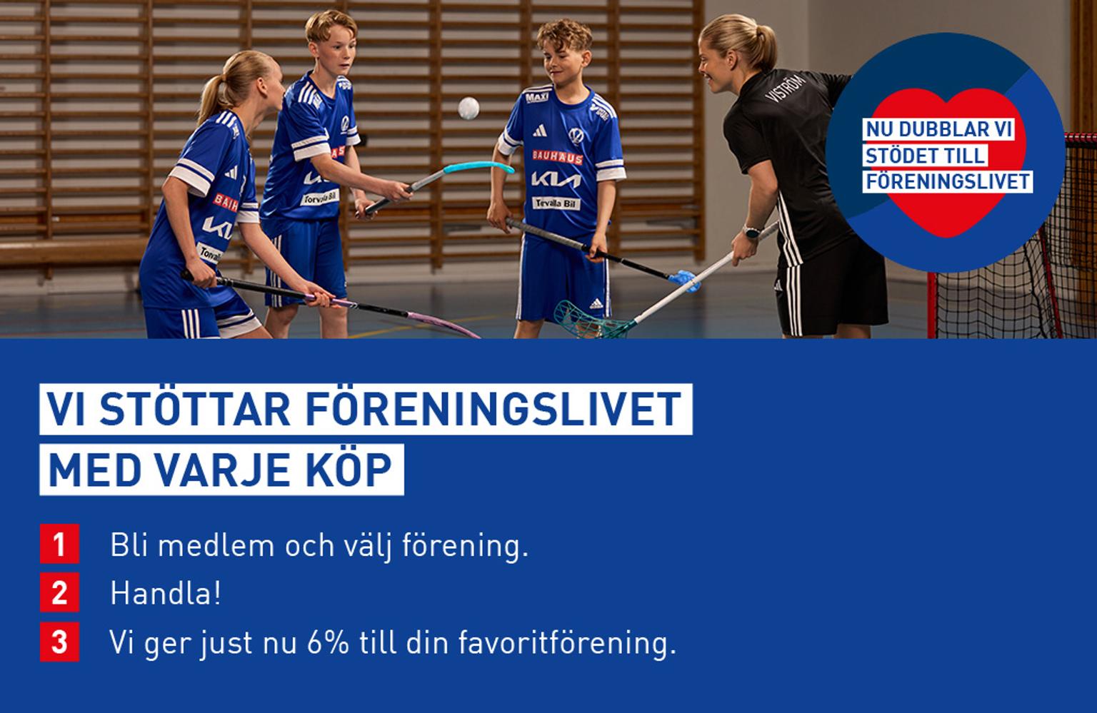 a group of young people are playing floorball in a gym .