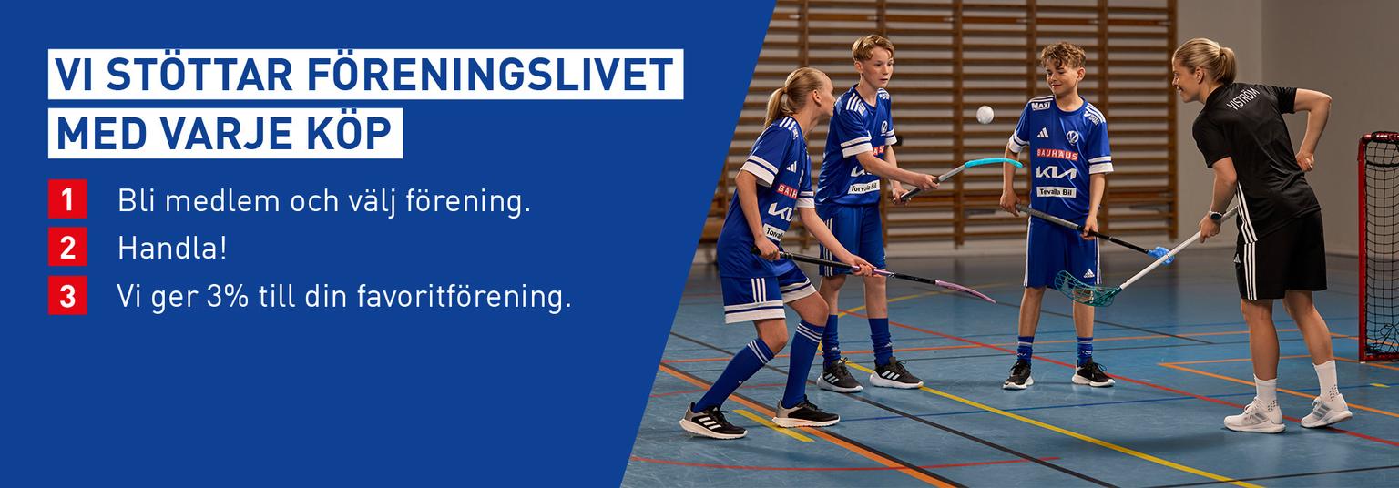 a group of young people are playing floorball in a gym .