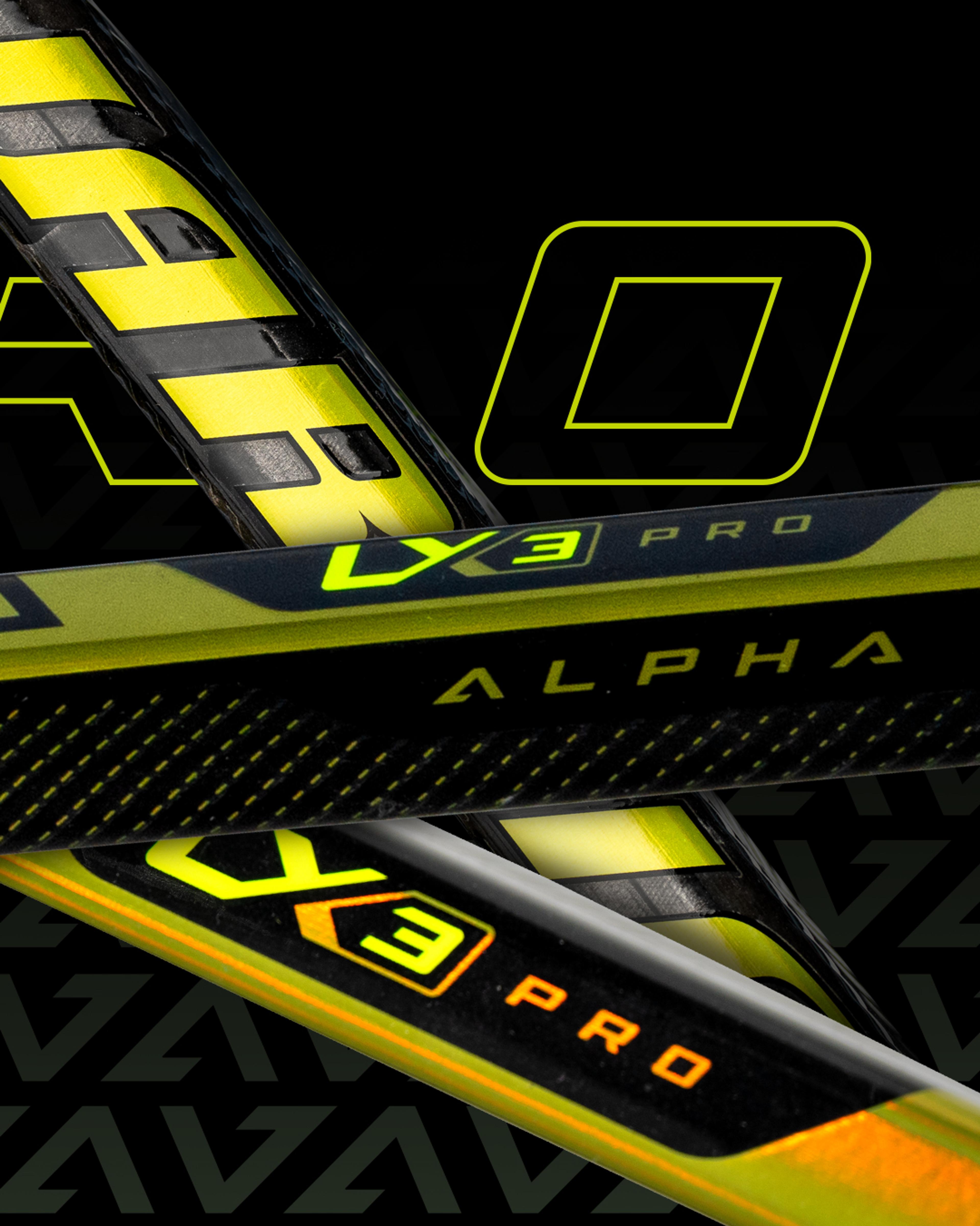 a close up of a x3 pro hockey stick